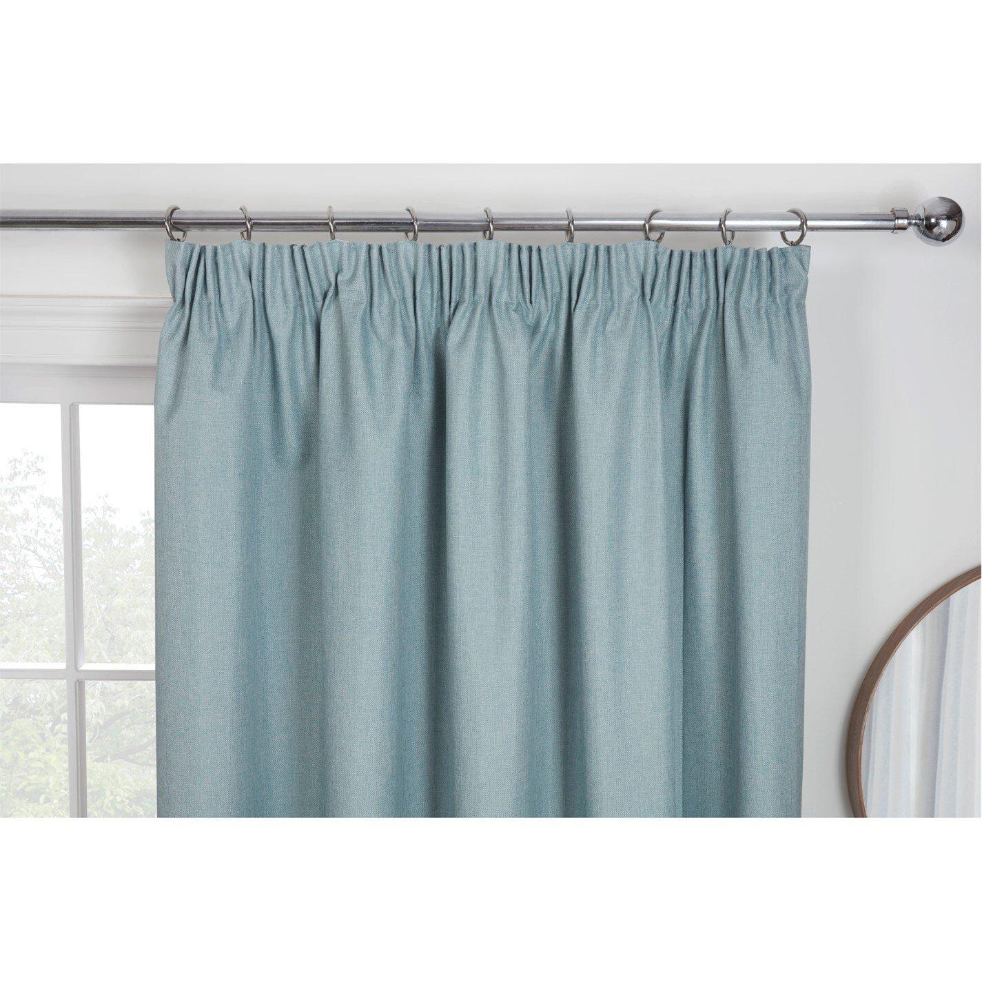 Duck Egg - Sundour - Eclipse Blackout Plain Pencil Pleat Curtains - 2