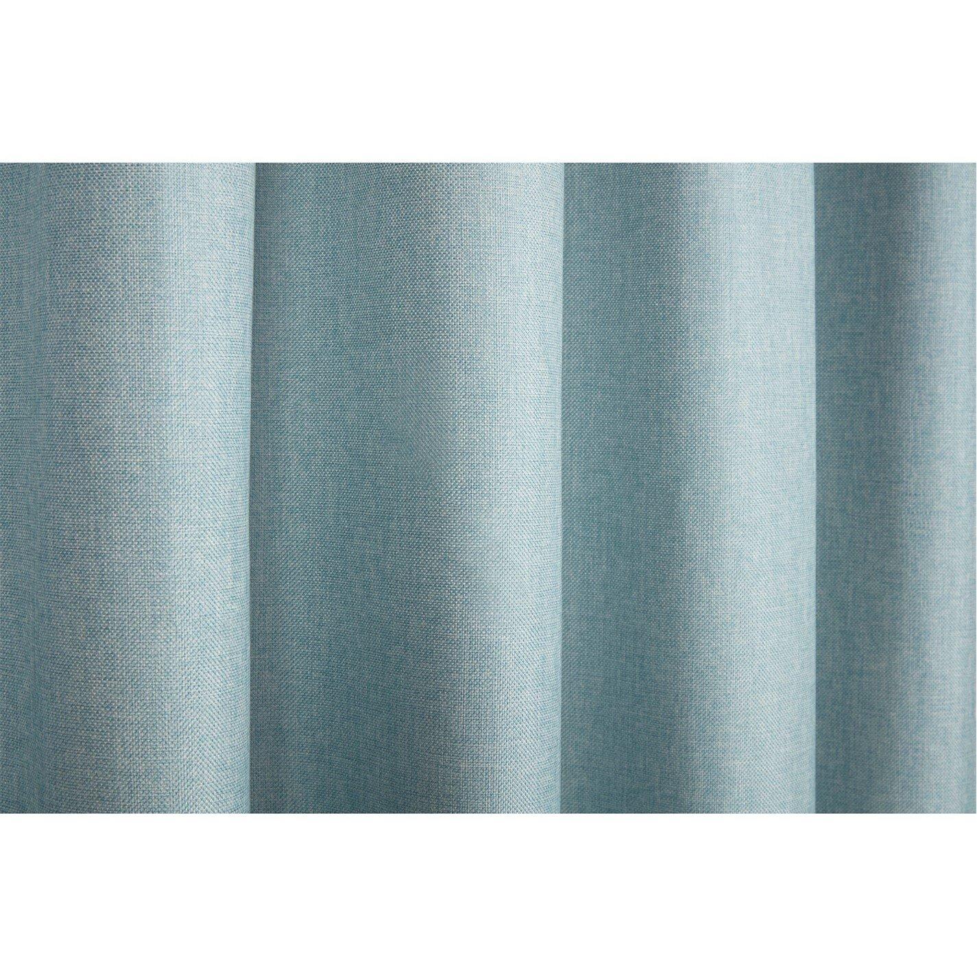 Duck Egg - Sundour - Eclipse Blackout Plain Pencil Pleat Curtains - 5