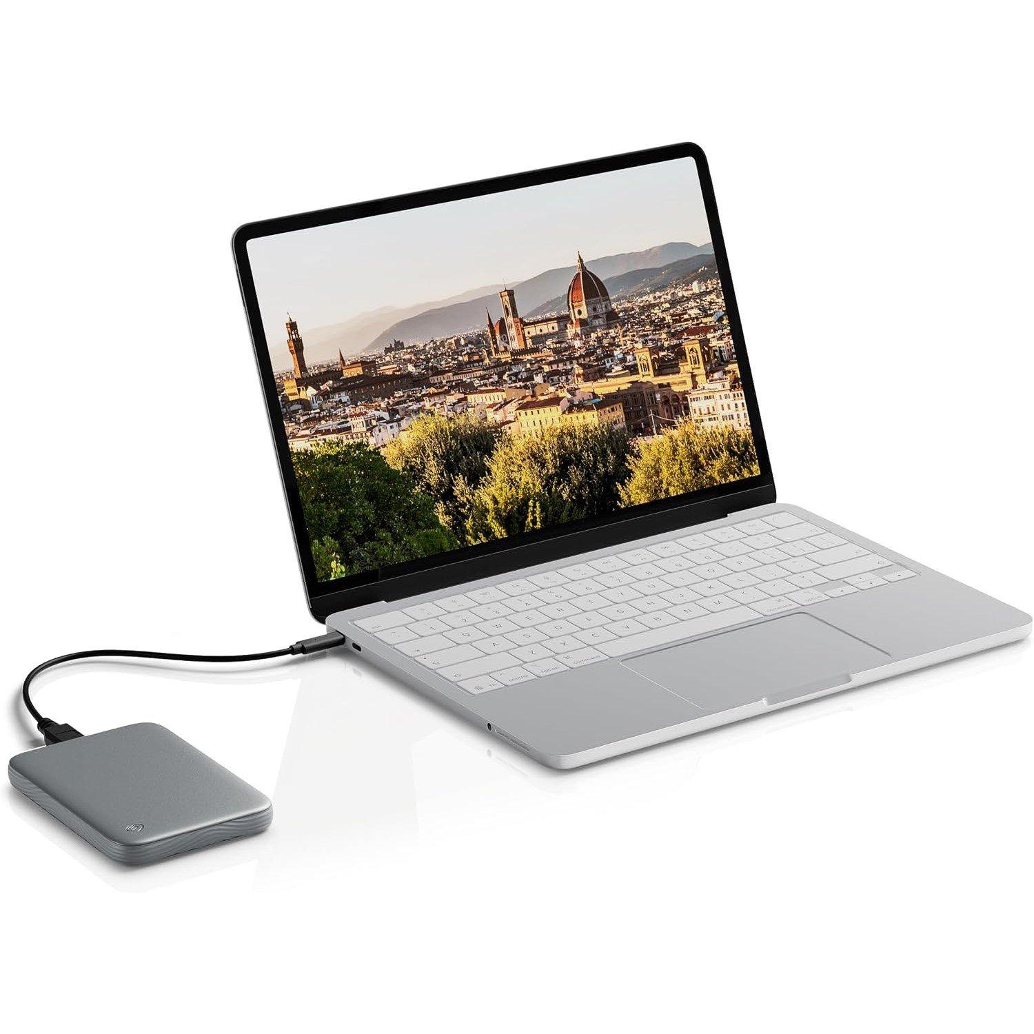 Negro - Seagate - 4TB Expansion Portable Hard Drive  MicroB to USB-C - 9