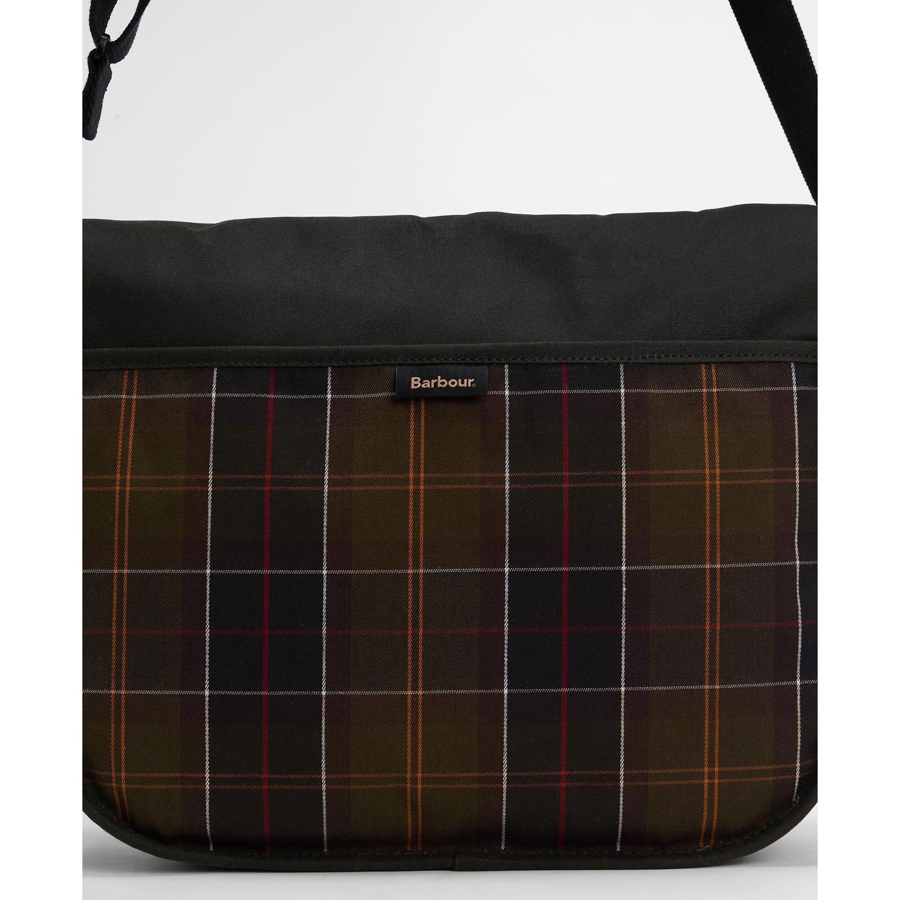 Sage - Barbour - Field Waxed Riever Crossbody Bag - 4