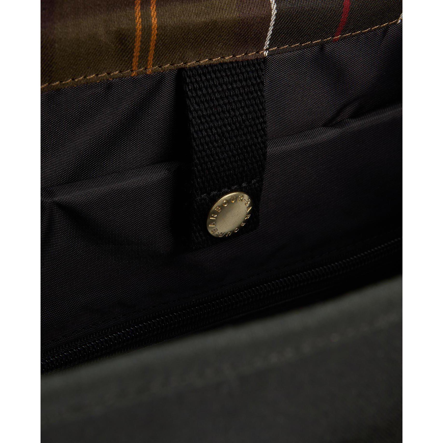 Sage - Barbour - Field Waxed Riever Crossbody Bag - 8