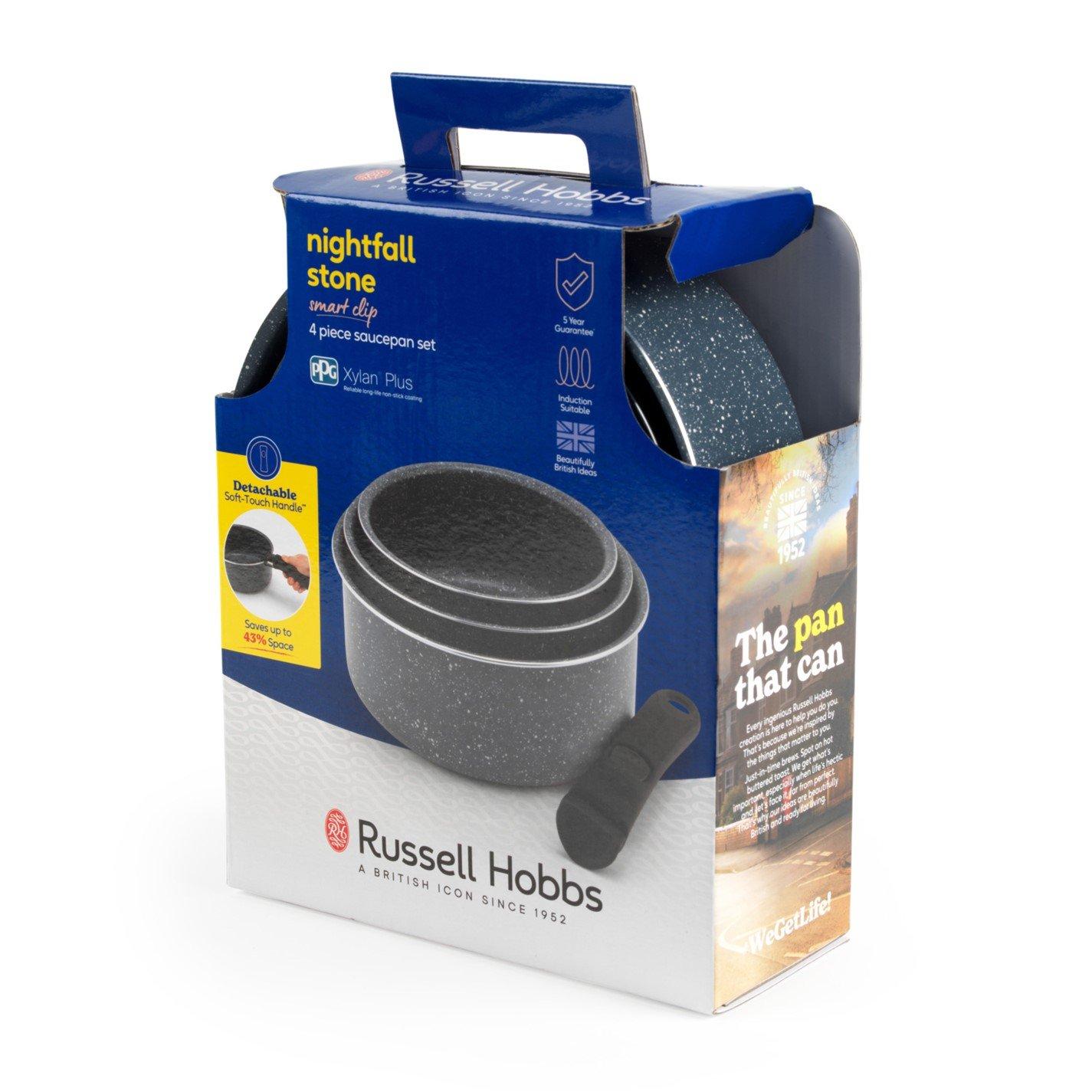 Grey - Russell Hobbs - 4pc Clip SauPan Set 00 - 9