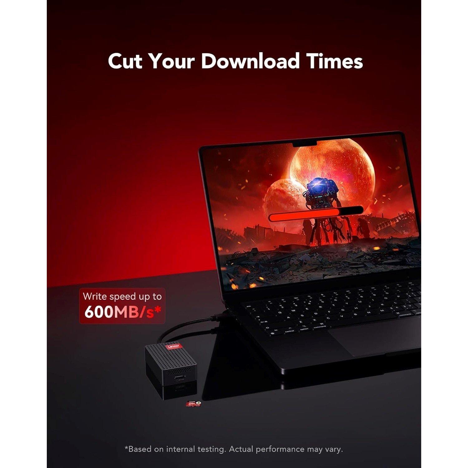 Black - Lexar - PLAY PRO 512GB microSD Express Memory Card - 4