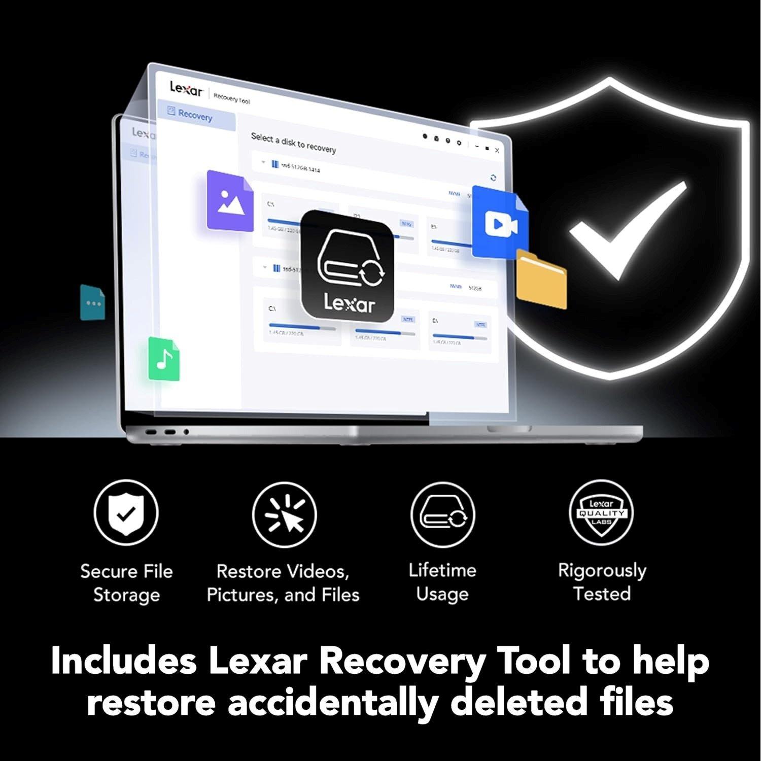 Black - Lexar - PLAY PRO 1TB microSD Express Memory Card - 6