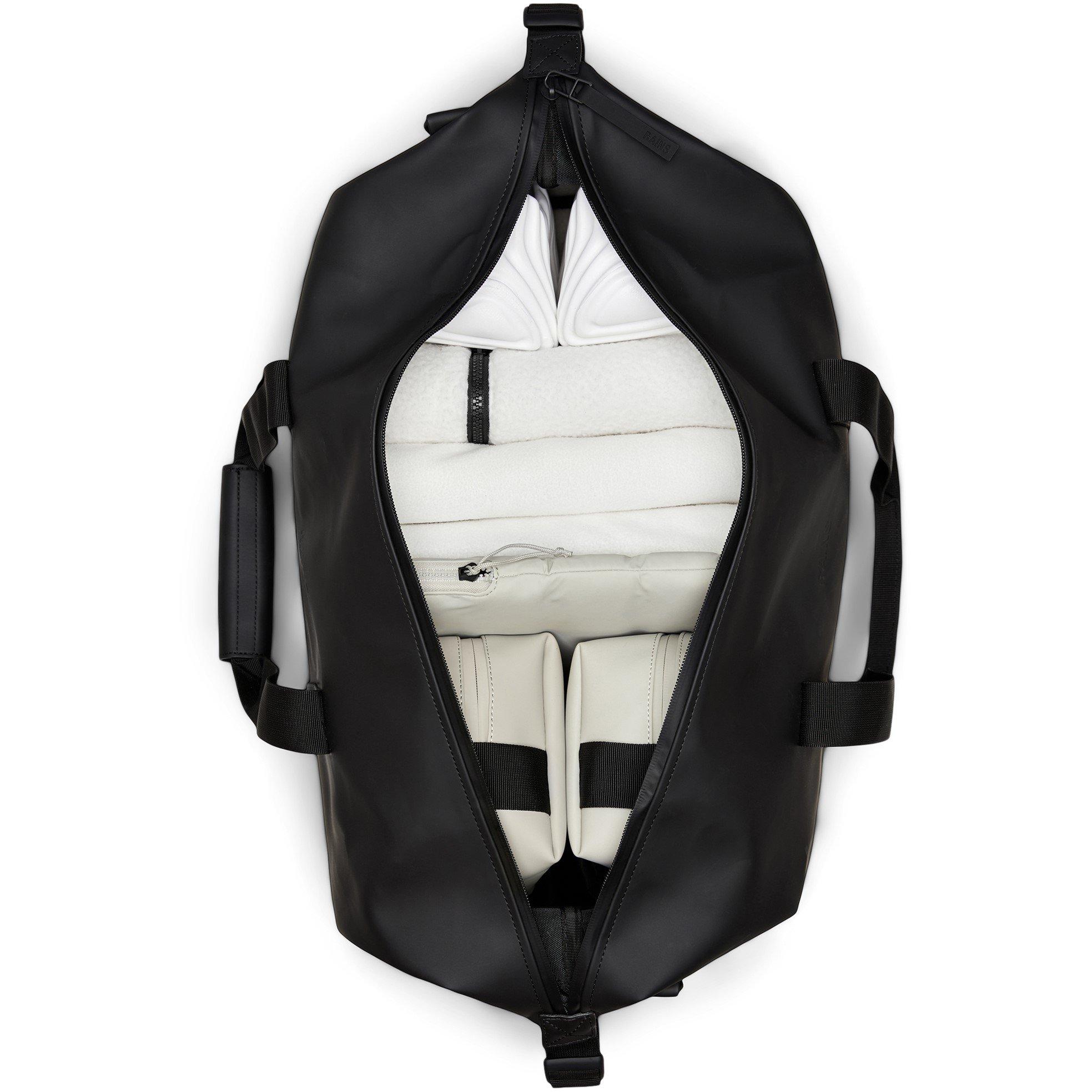 Black 01 - Rains - Hilo Large Weekend Holdall - 4