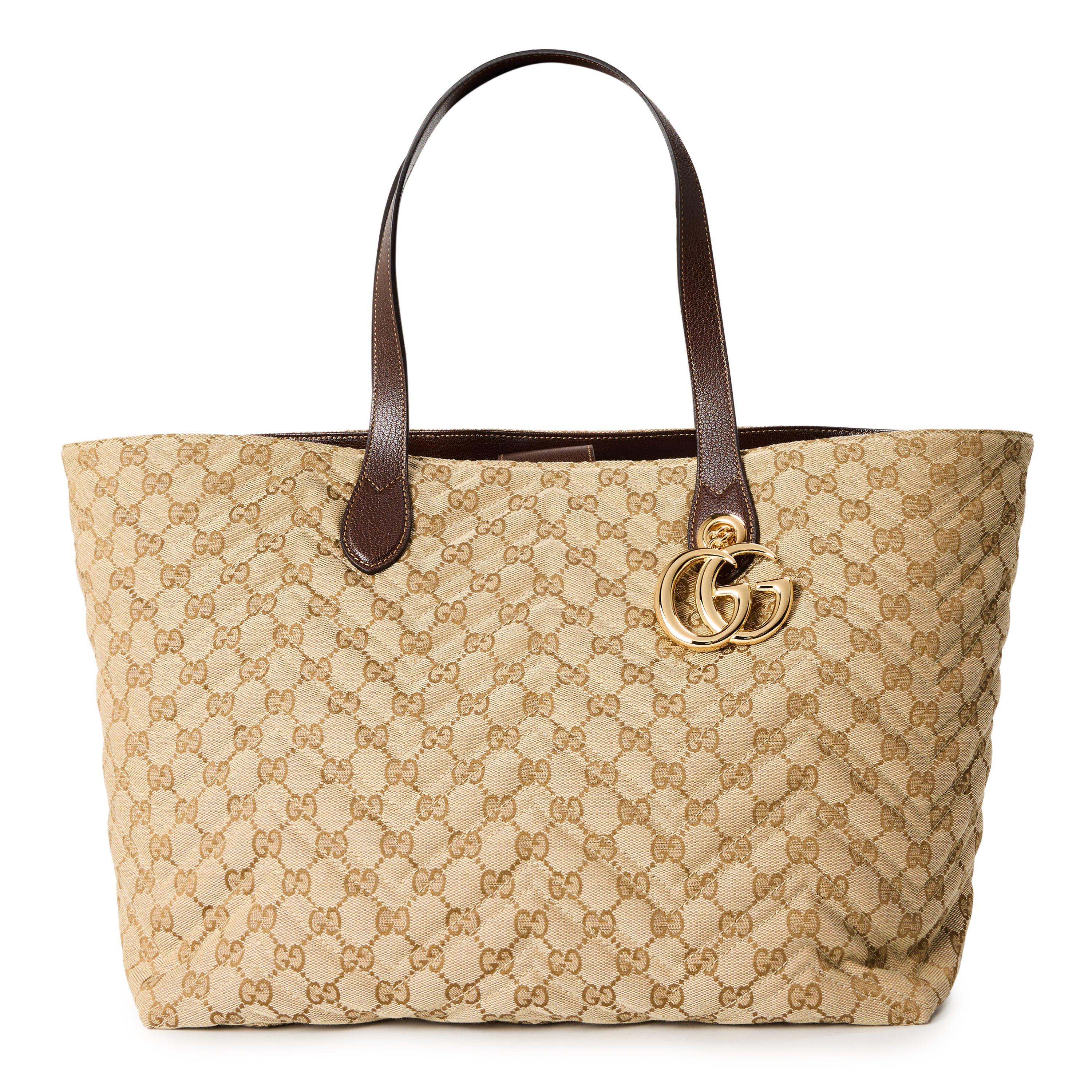 Vintage Sand - Gucci - Gucci Mrmt Tote Lrg Ld63 - 1