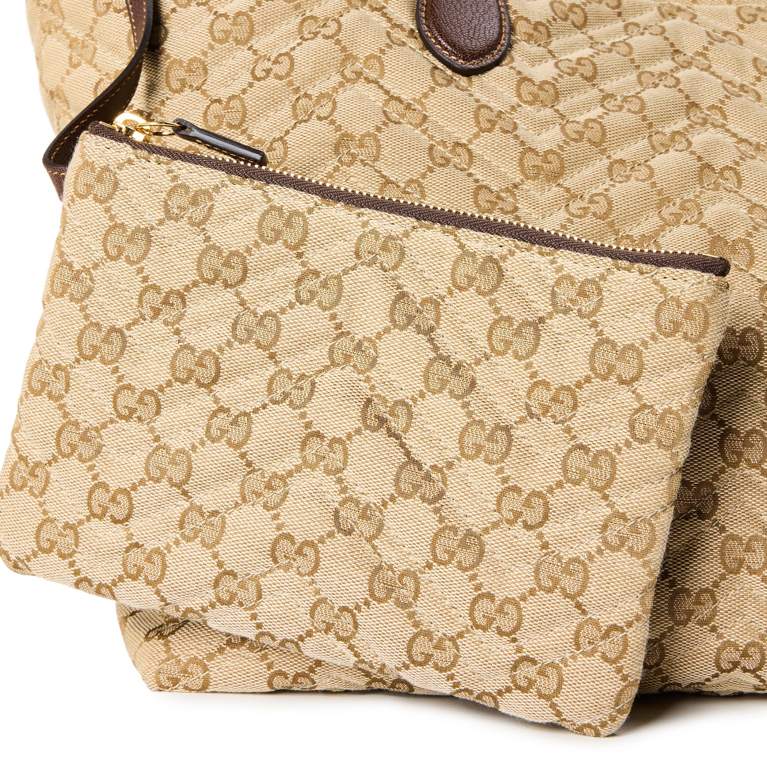 Vintage Sand - Gucci - Gucci Mrmt Tote Lrg Ld63 - 3