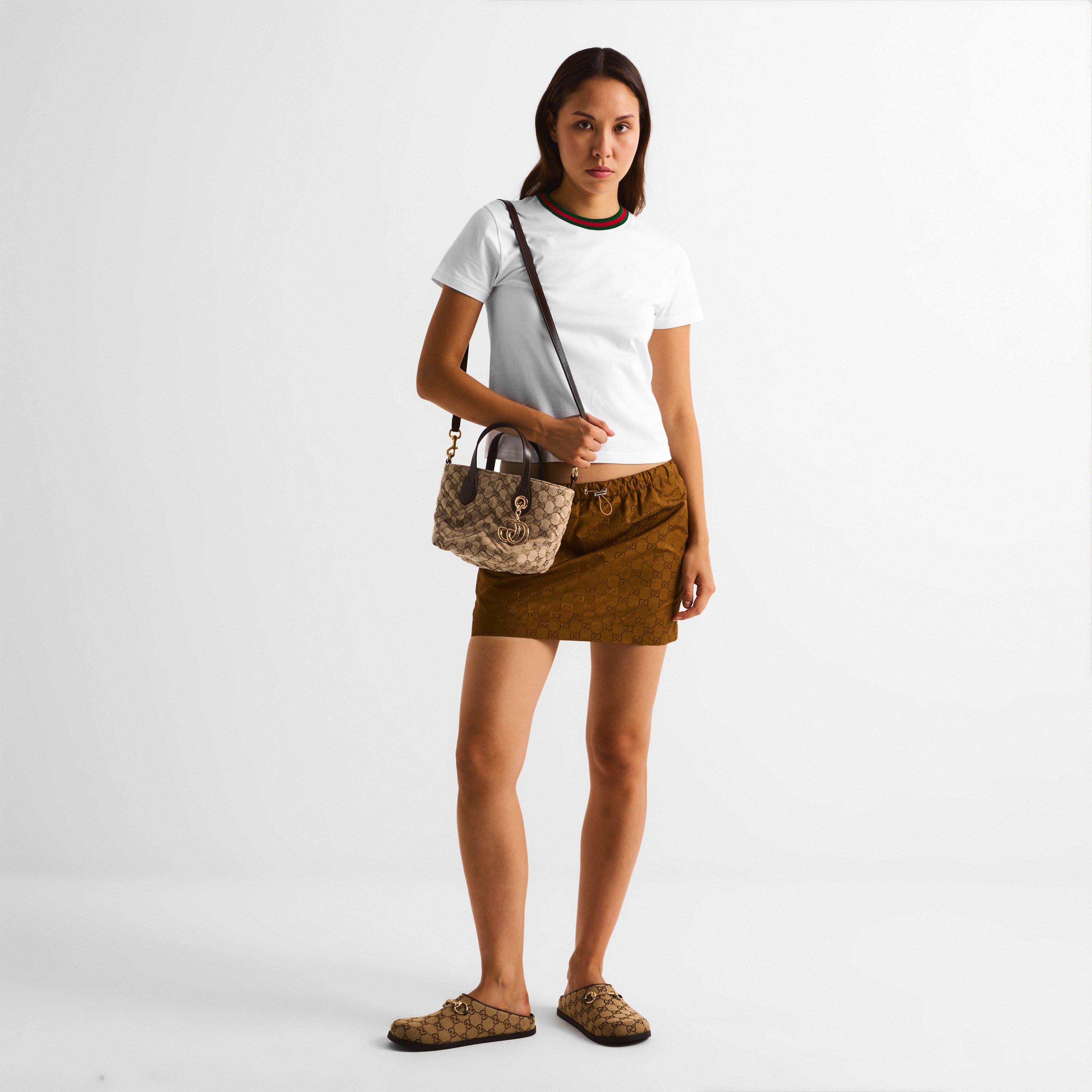 Vintage Sand - Gucci - Gucci Mrmt Tote Sml Ld63 - 6