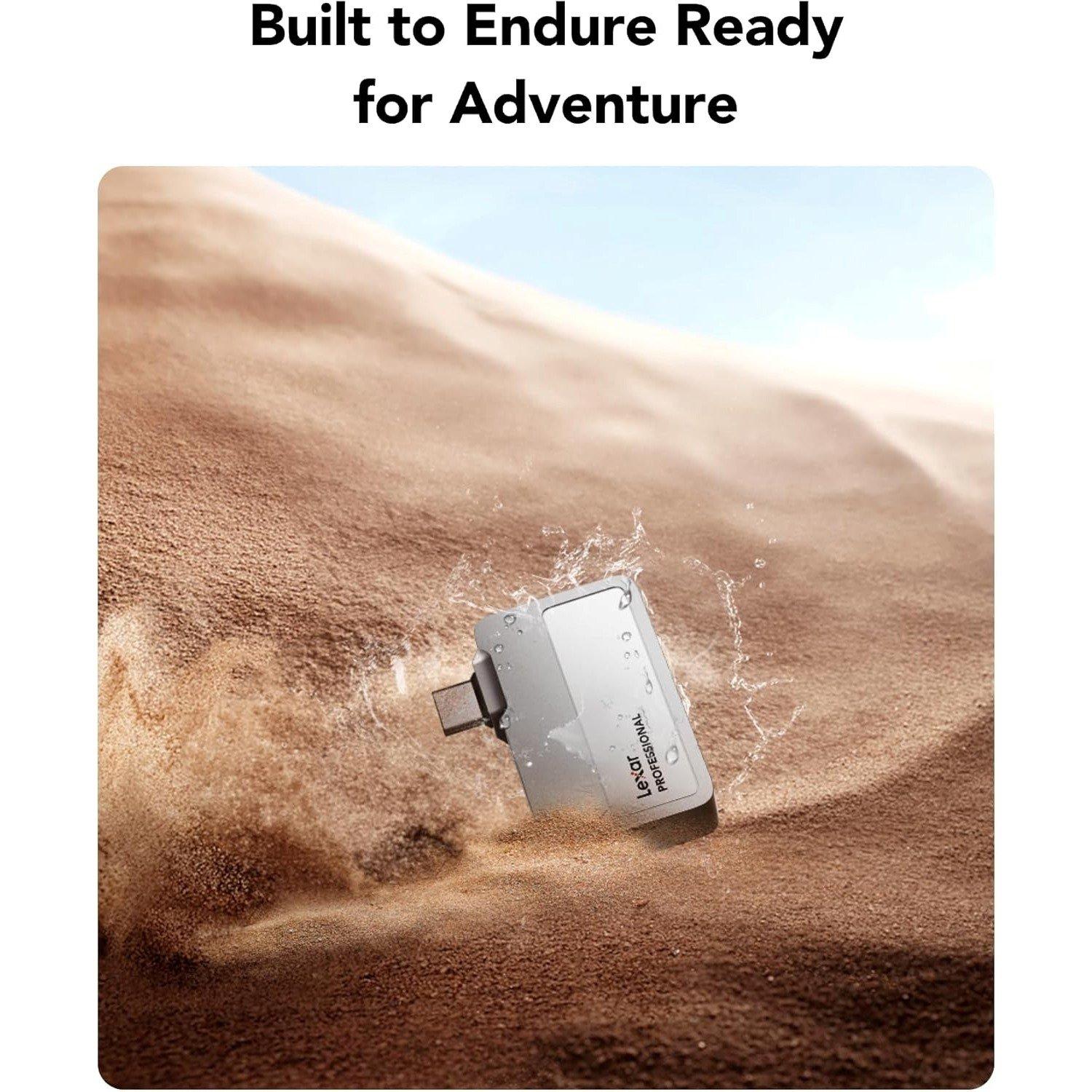 Black - Lexar - Professional SL400 GO 2TB External SSD - 6