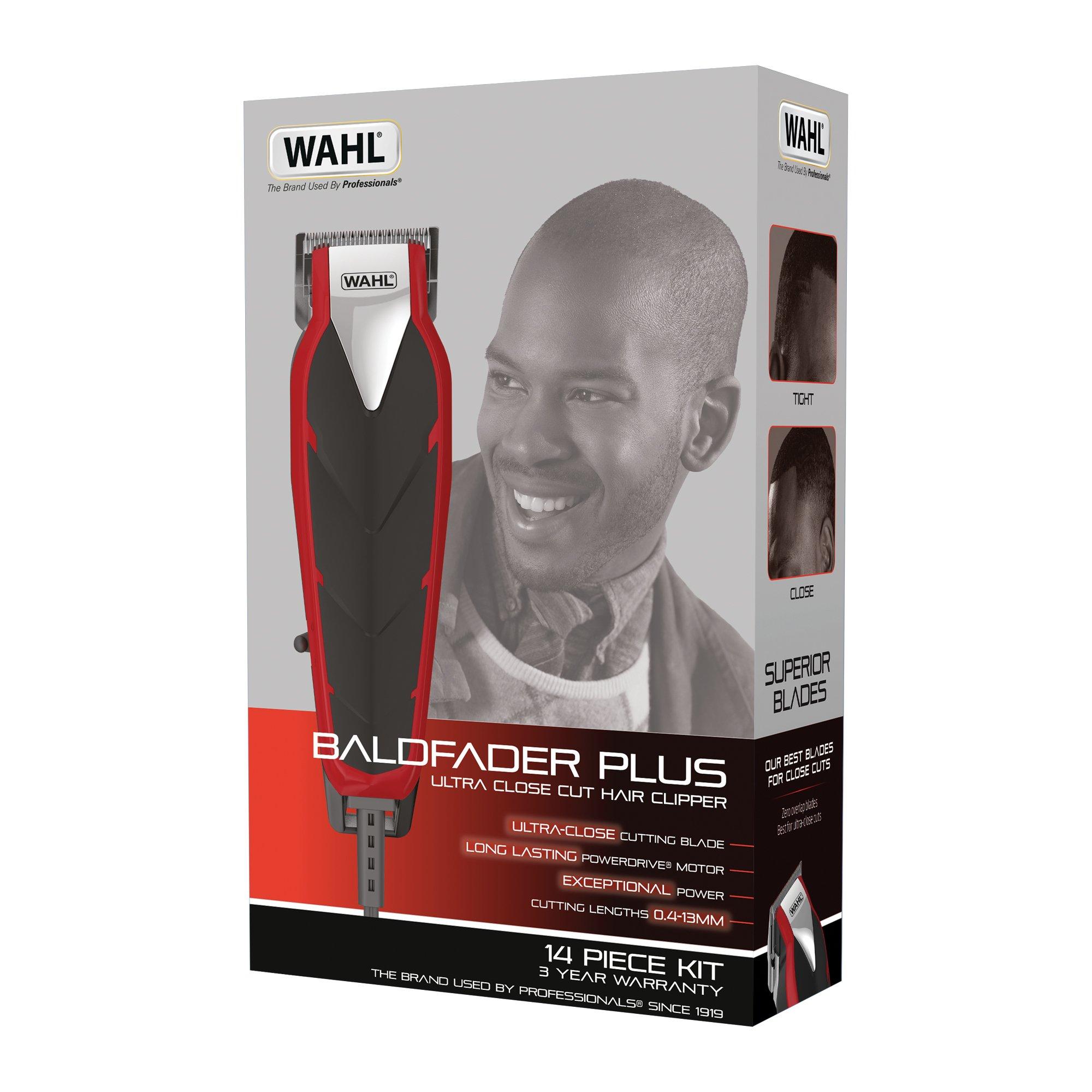 Red - Wahl - Wahl Baldfader Plus Ultra Close Cut Hair Clipper - 4