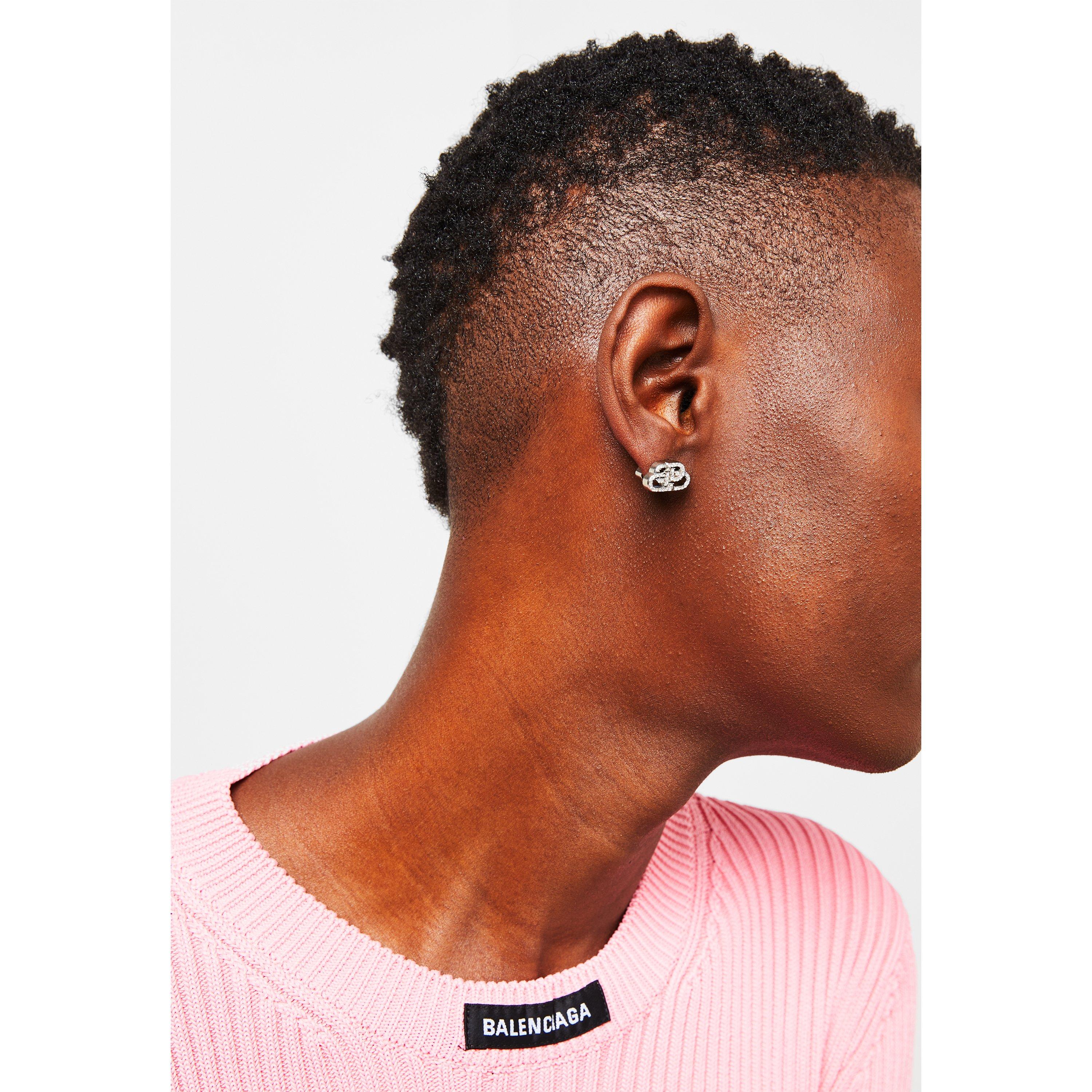 Balenciaga | Bb Xs Stud Crystal Earrings | Earrings | Cruise