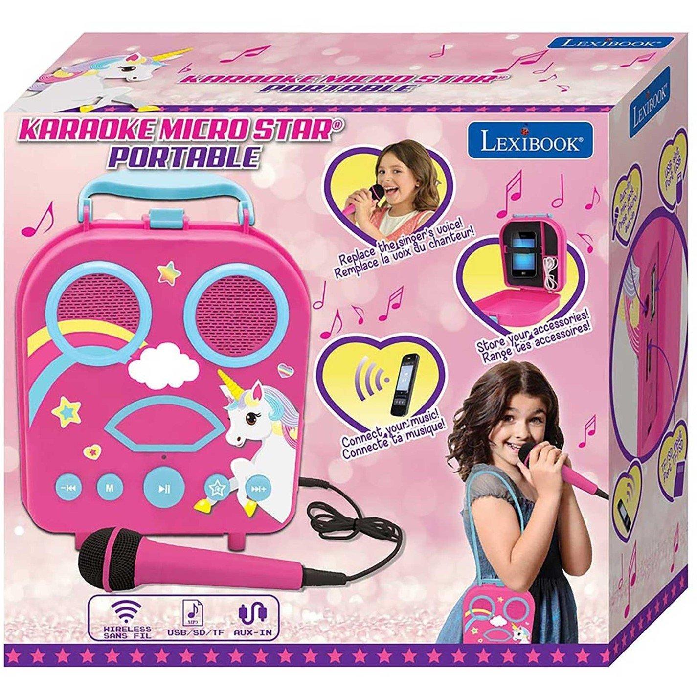 Pink - Lexibook - My Secret Portable Karaoke with Microphone - Unicorn - 4
