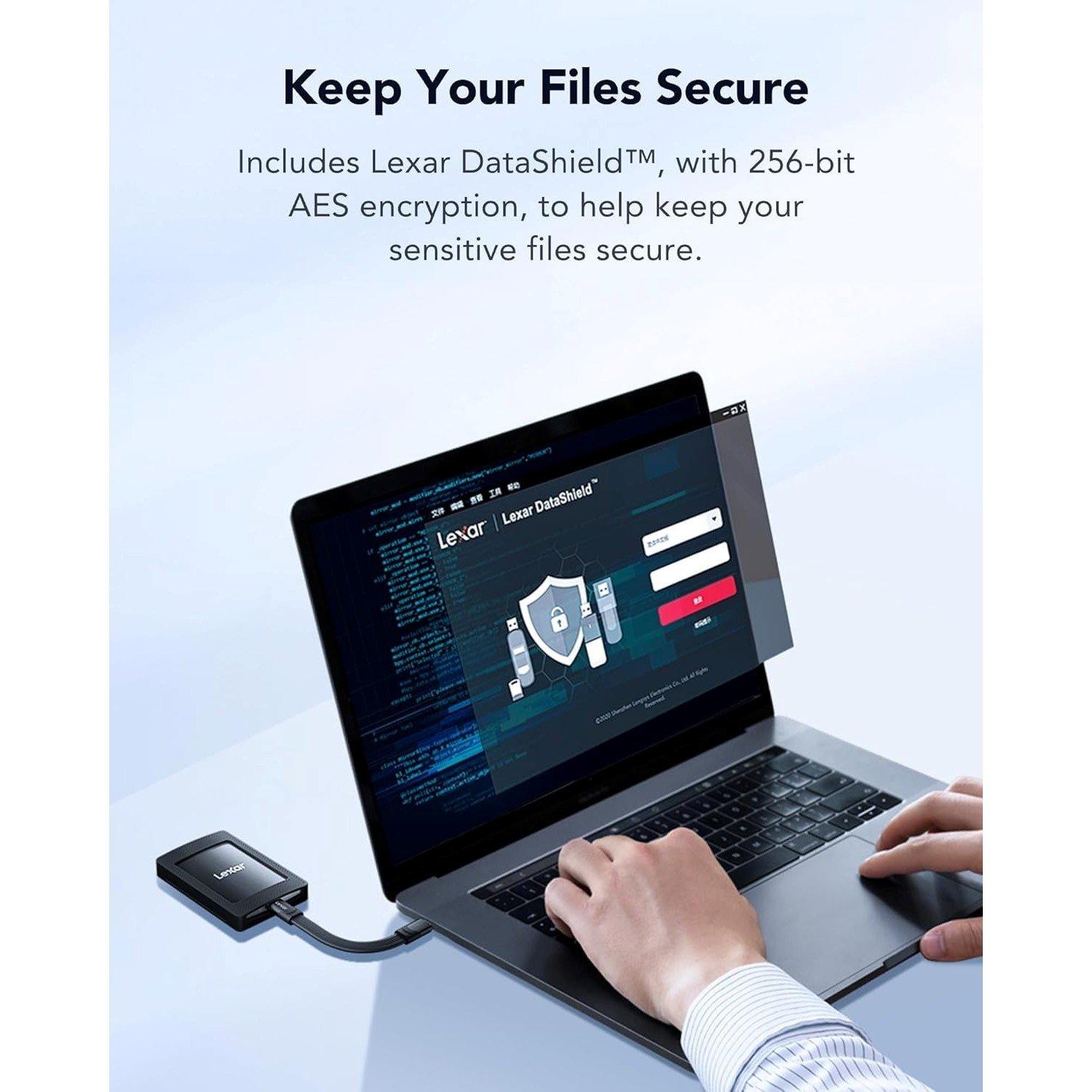 Black - Lexar - SL500M 2TB External SSD - 6