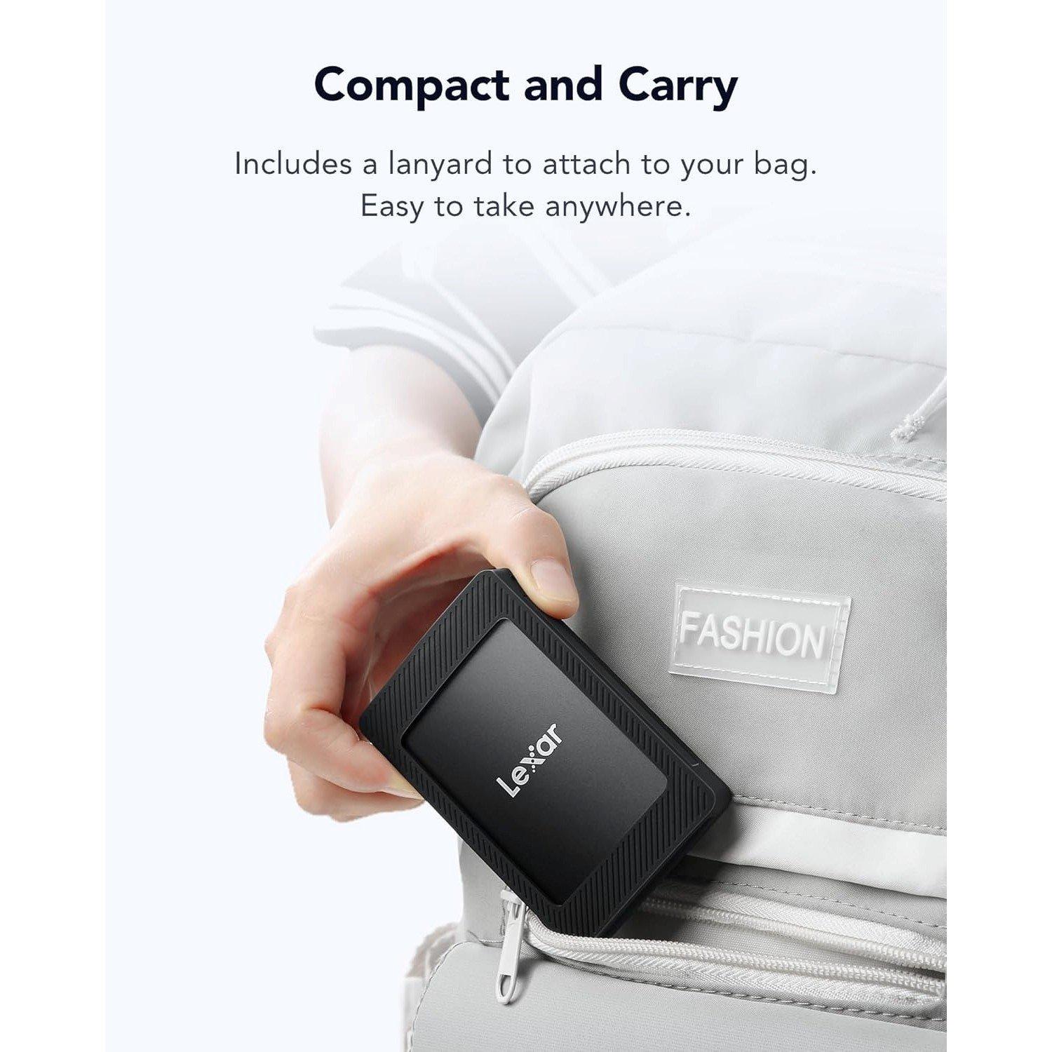 Black - Lexar - SL500M 2TB External SSD - 7