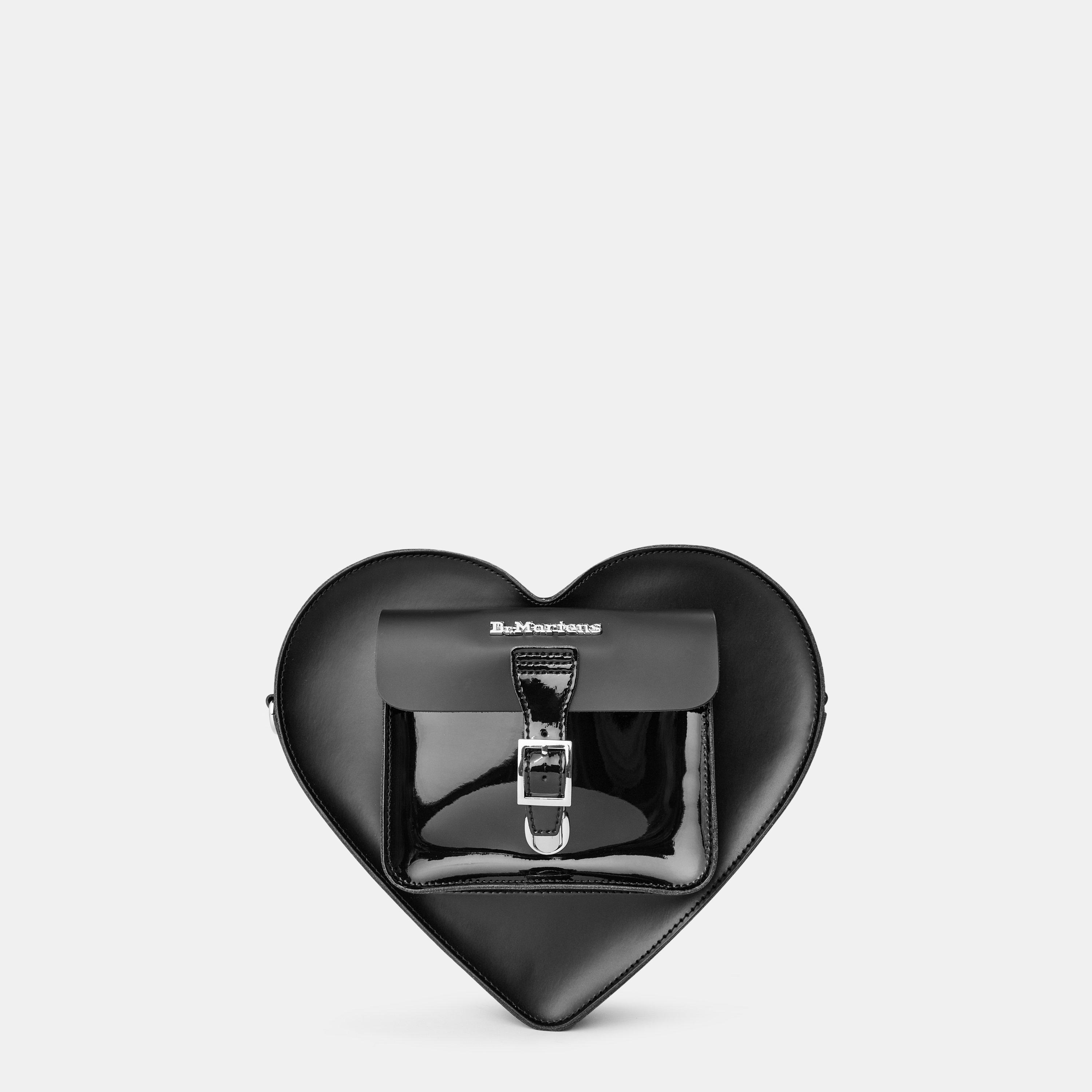 Black - Dr Martens - Women's Heart Cross Body Bags - 1