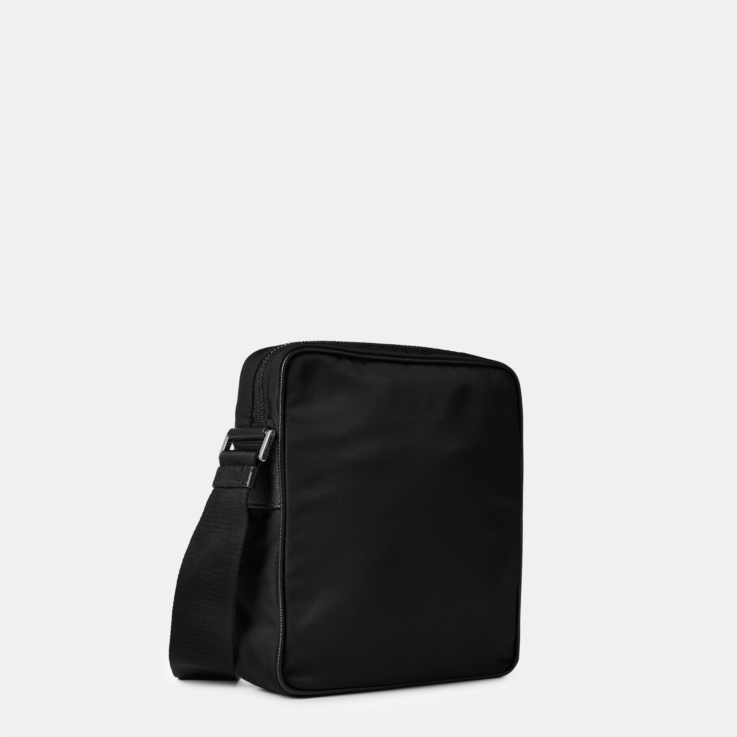 Black - Prada - Men'S Logo Pouch Messenger Bag - 2