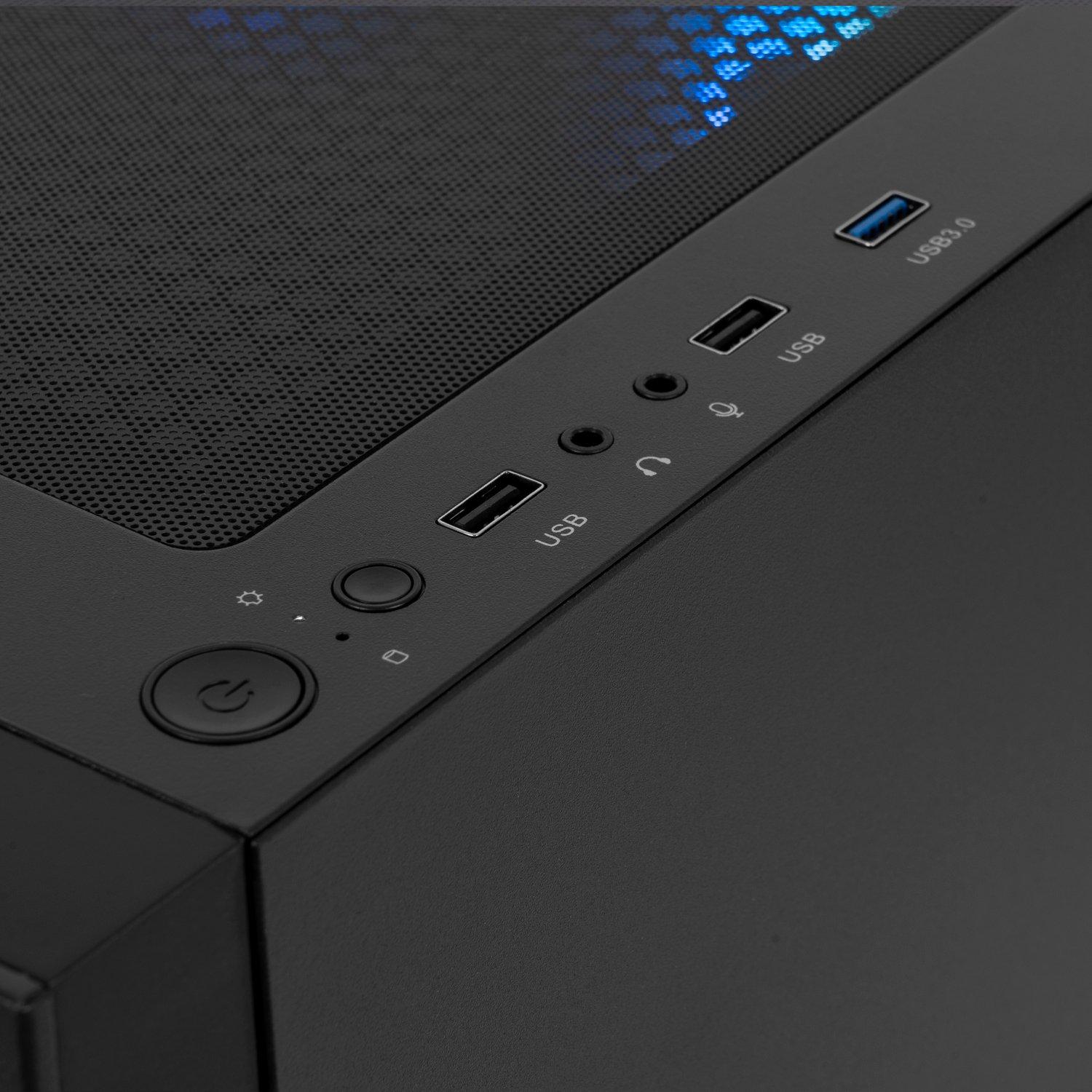 Black - PCSpecialist - Specialist Wraith 152 Gaming PC - AMD Ryzen 5 RTX 5050 - 5