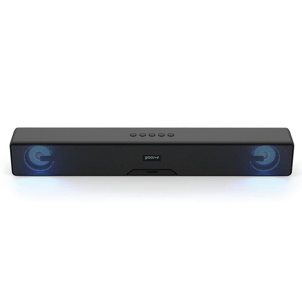 Black - Groov-e - Groov-e 20W Portable Bluetooth Soundbar - 2