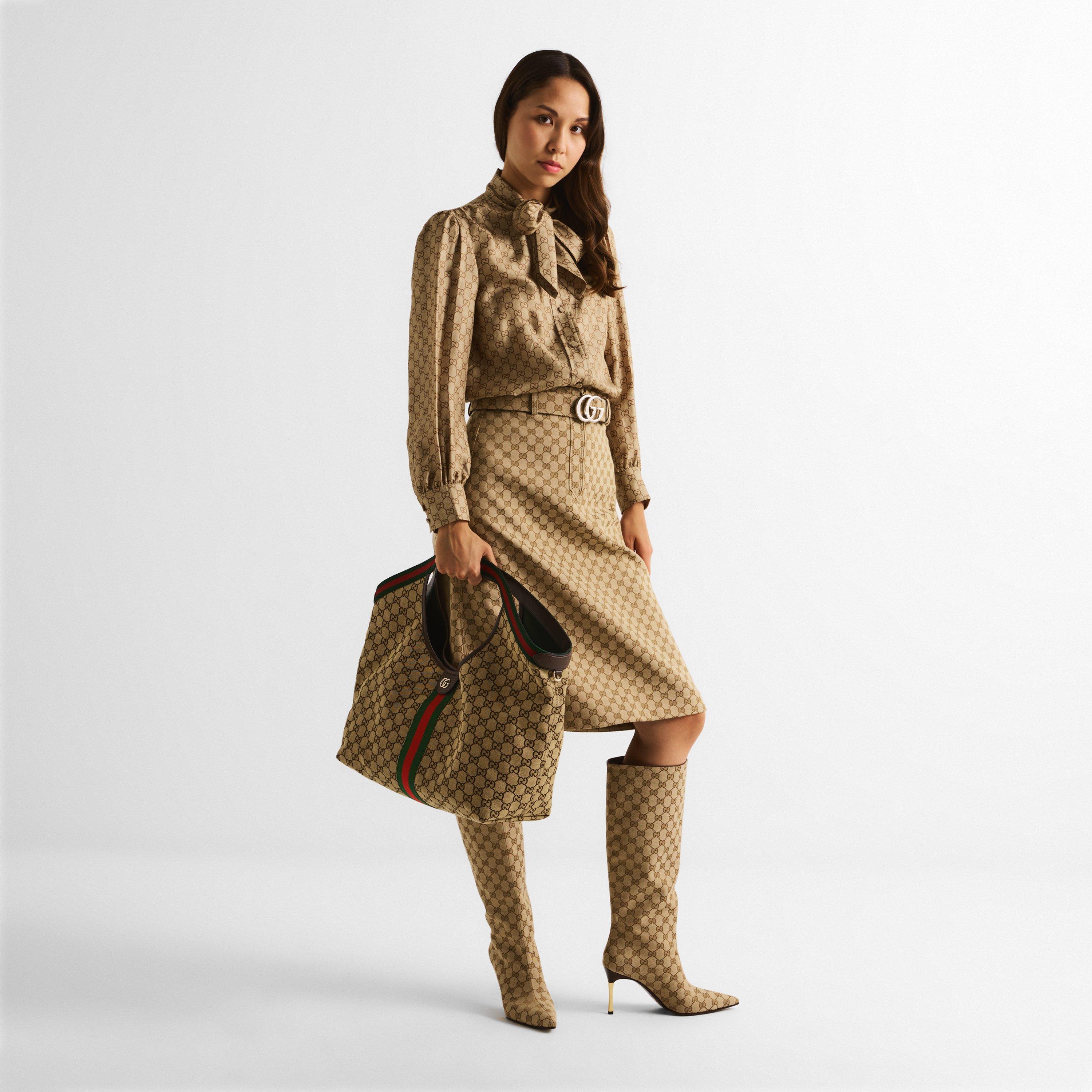 Camel - Gucci - Gucci Giglio Canvas Ld05 - 6