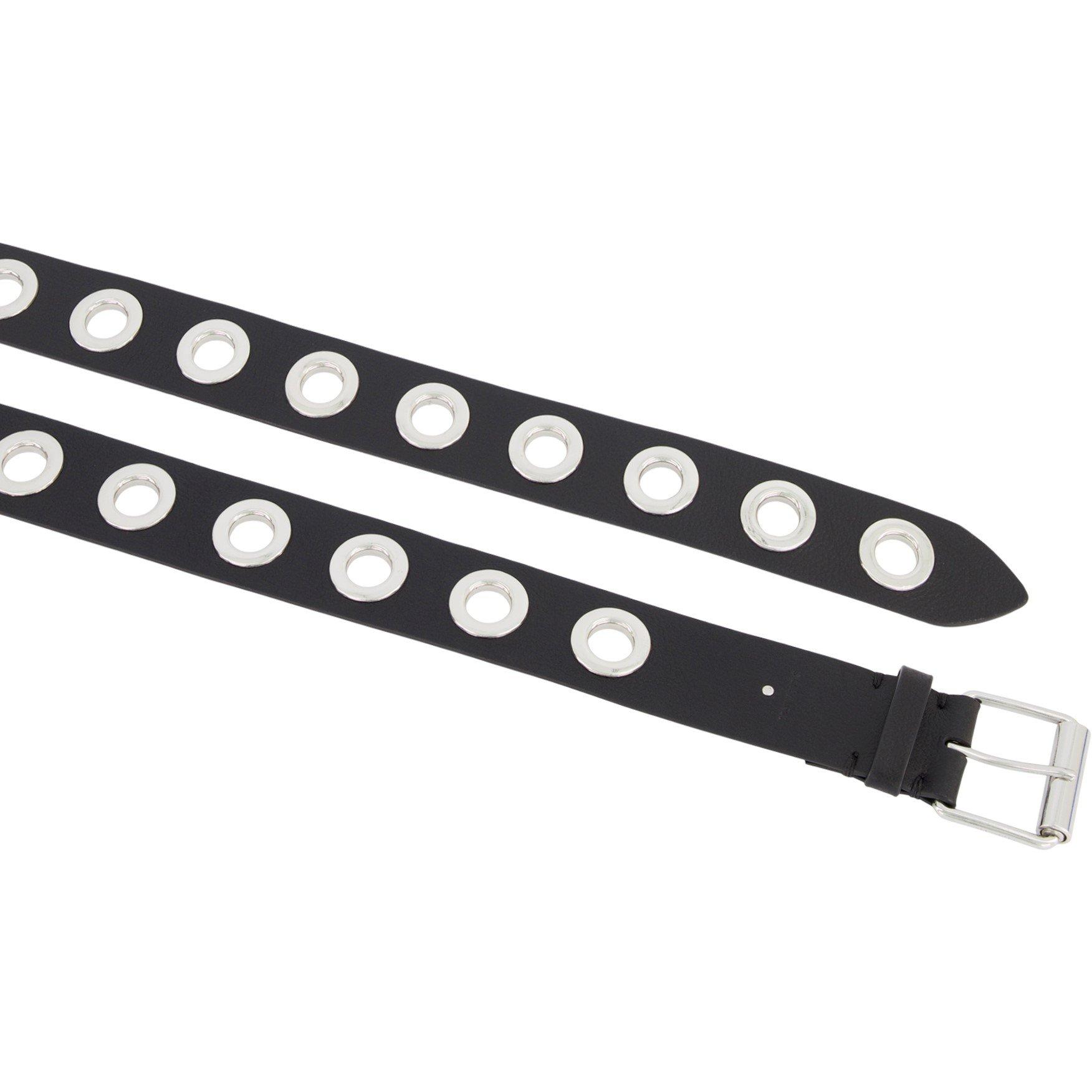 Black - AllSaints - ALLSAINTS 42MM EYELET BELT - 3