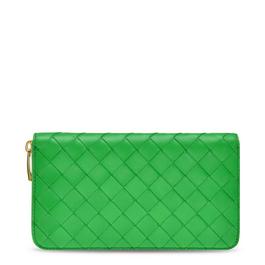 Bottega Veneta Woven Zip Around Purse