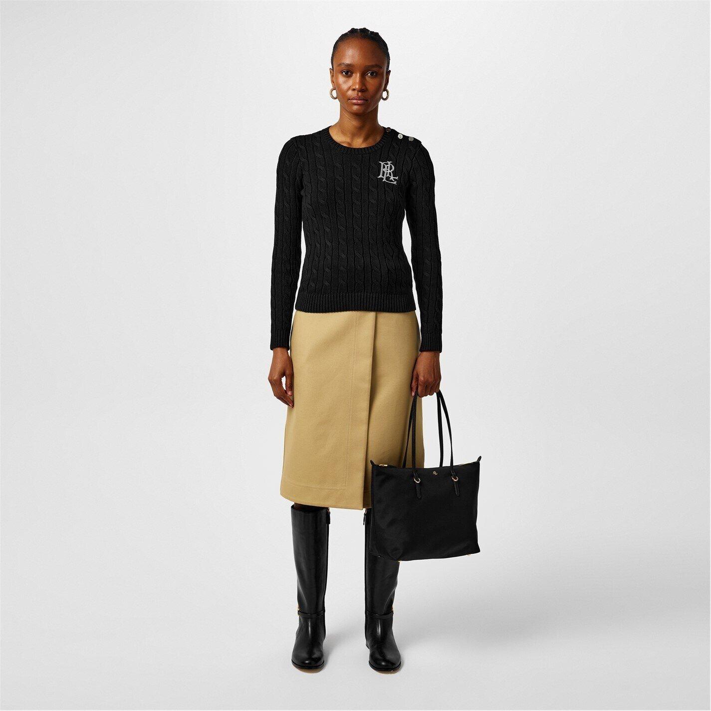 Black - Lauren by Ralph Lauren - Medium Keaton Tote Bag - 2