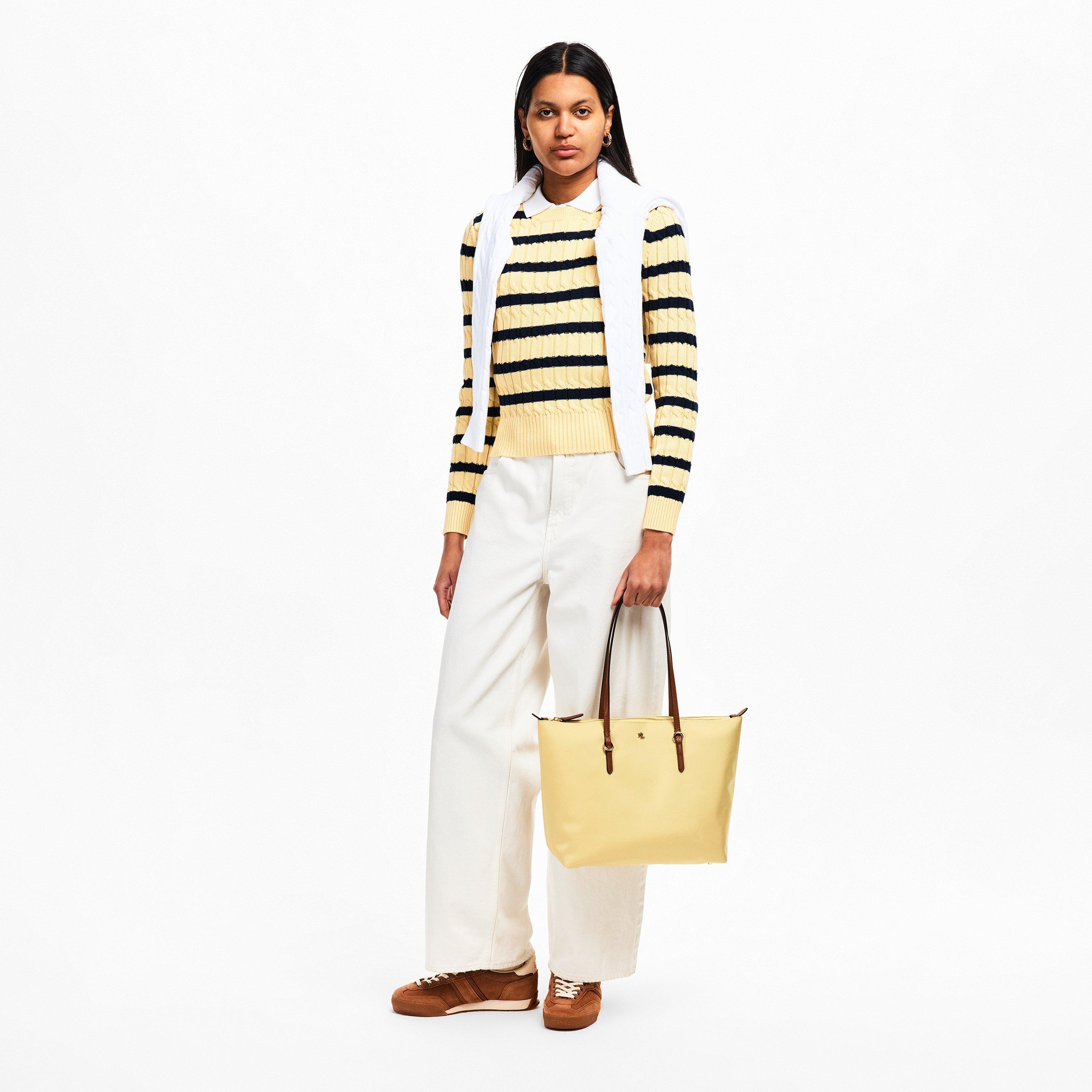 Lemon Sorbet - Lauren by Ralph Lauren - Medium Keaton Tote Bag - 7