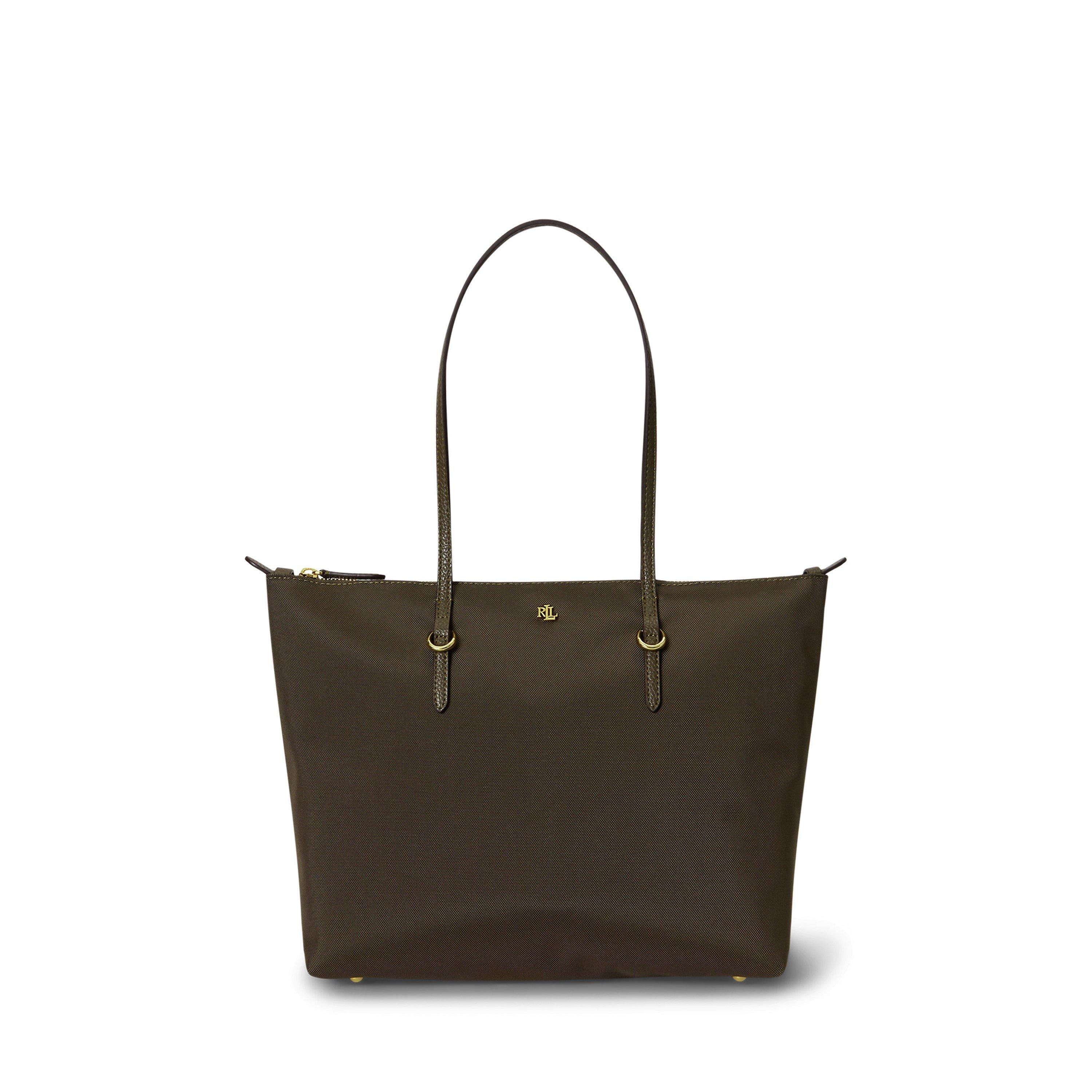 Lauren by Ralph Lauren Medium Keaton Tote Bag - BOTANIC GREEN