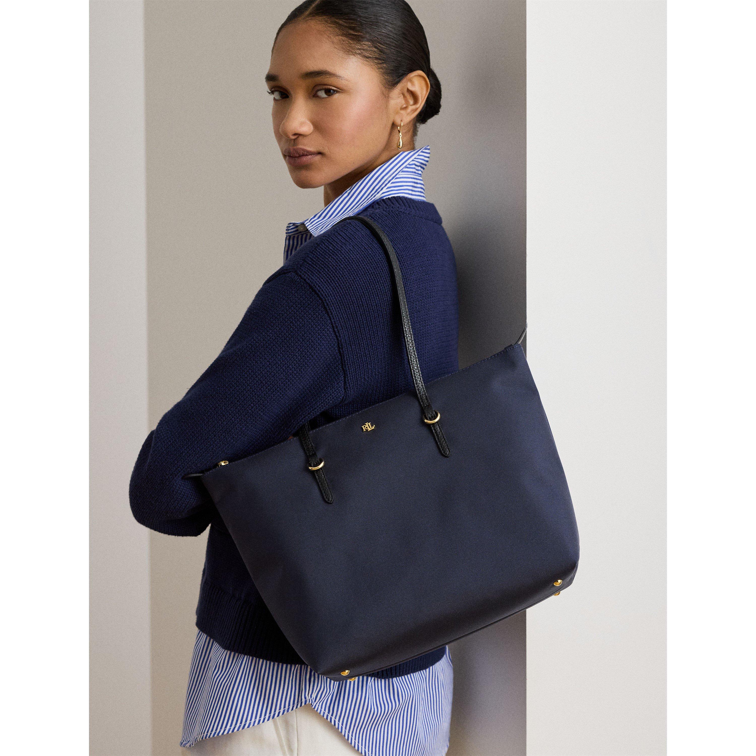 Navy - Lauren by Ralph Lauren - Medium Keaton Tote Bag - 3