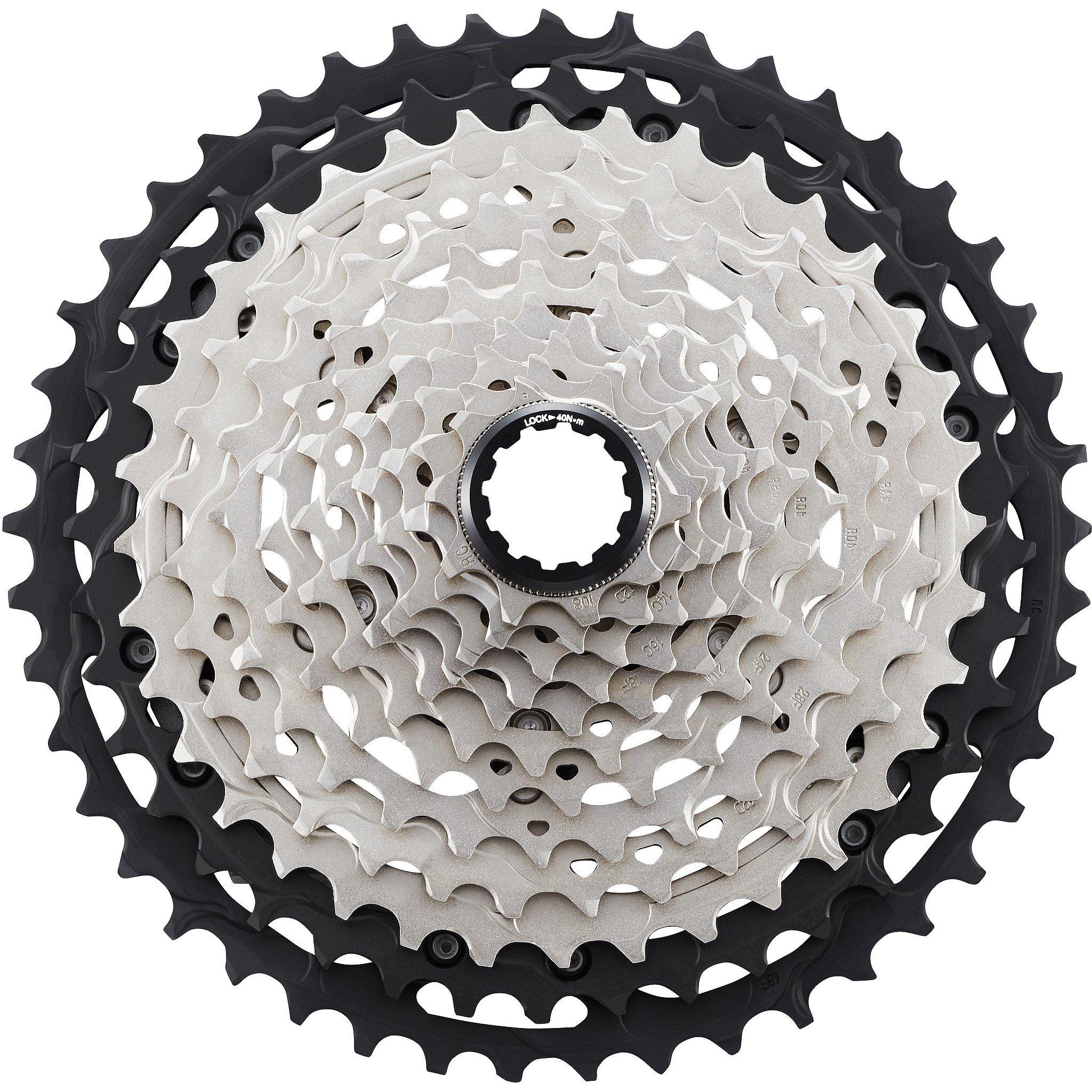 Silver - Shimano - CS-M8100 XT 12-Speed Cassette 10 - 45T