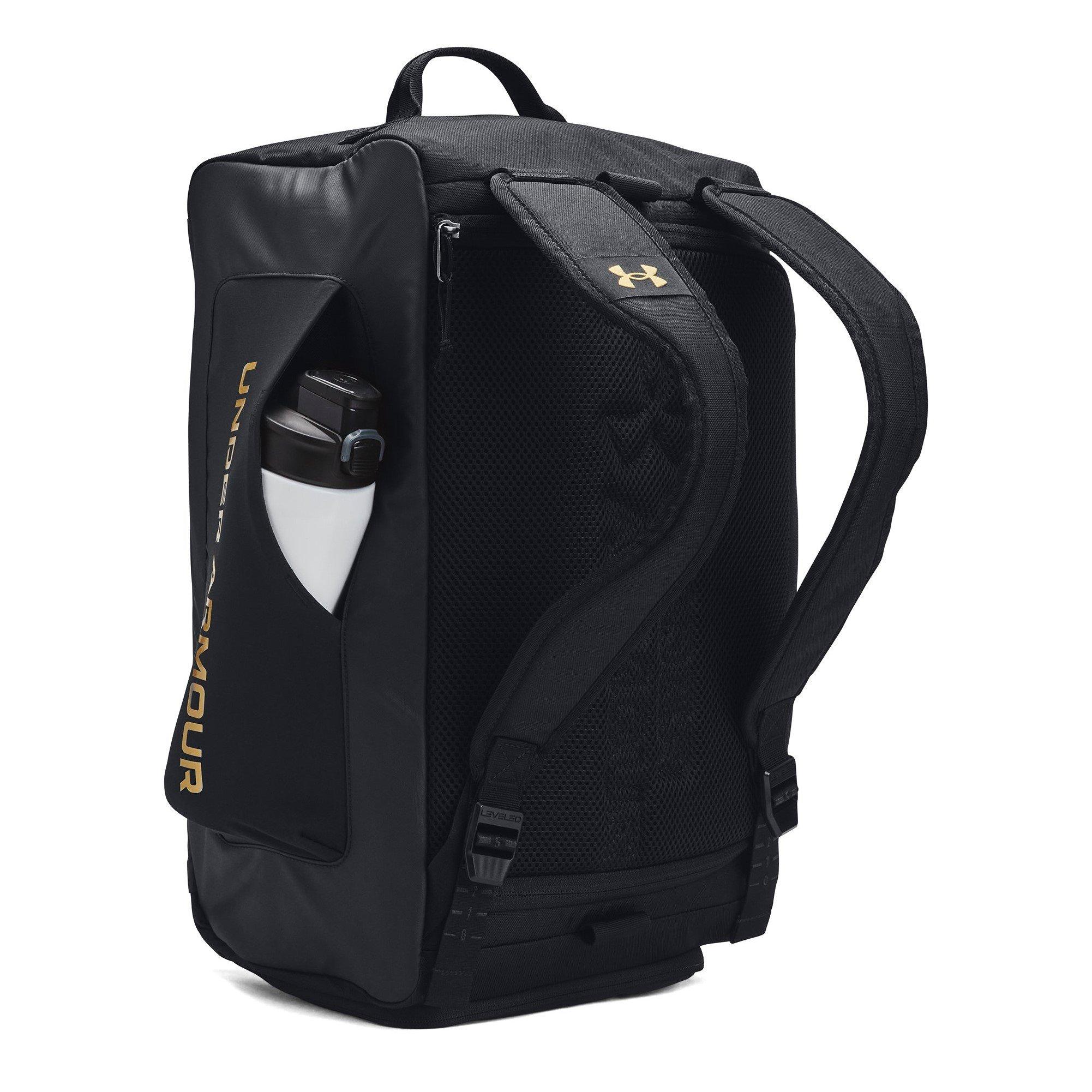 Black/Met.Gold - Under Armour - Contain Duo Duffle Holdall - 8