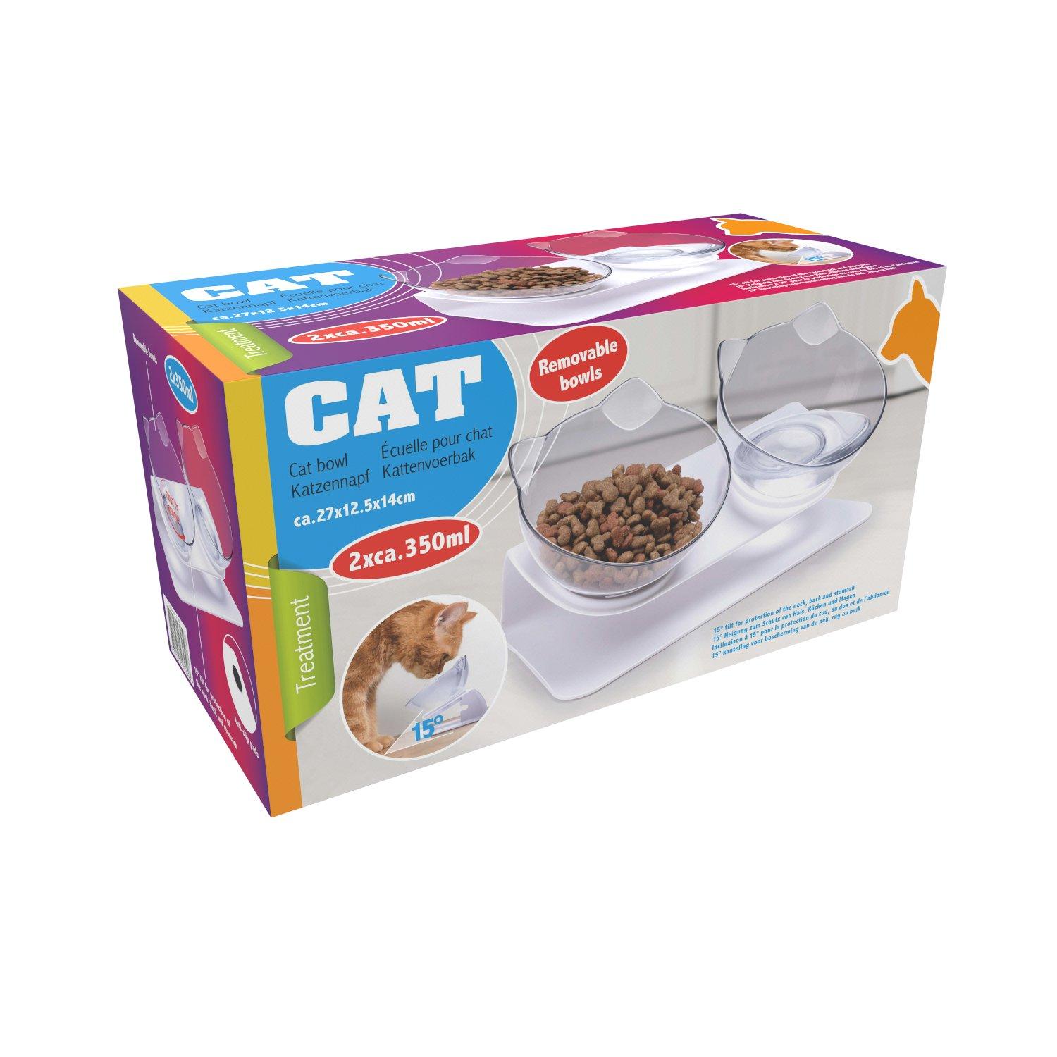 Edco  Cat Food Bowl Duo