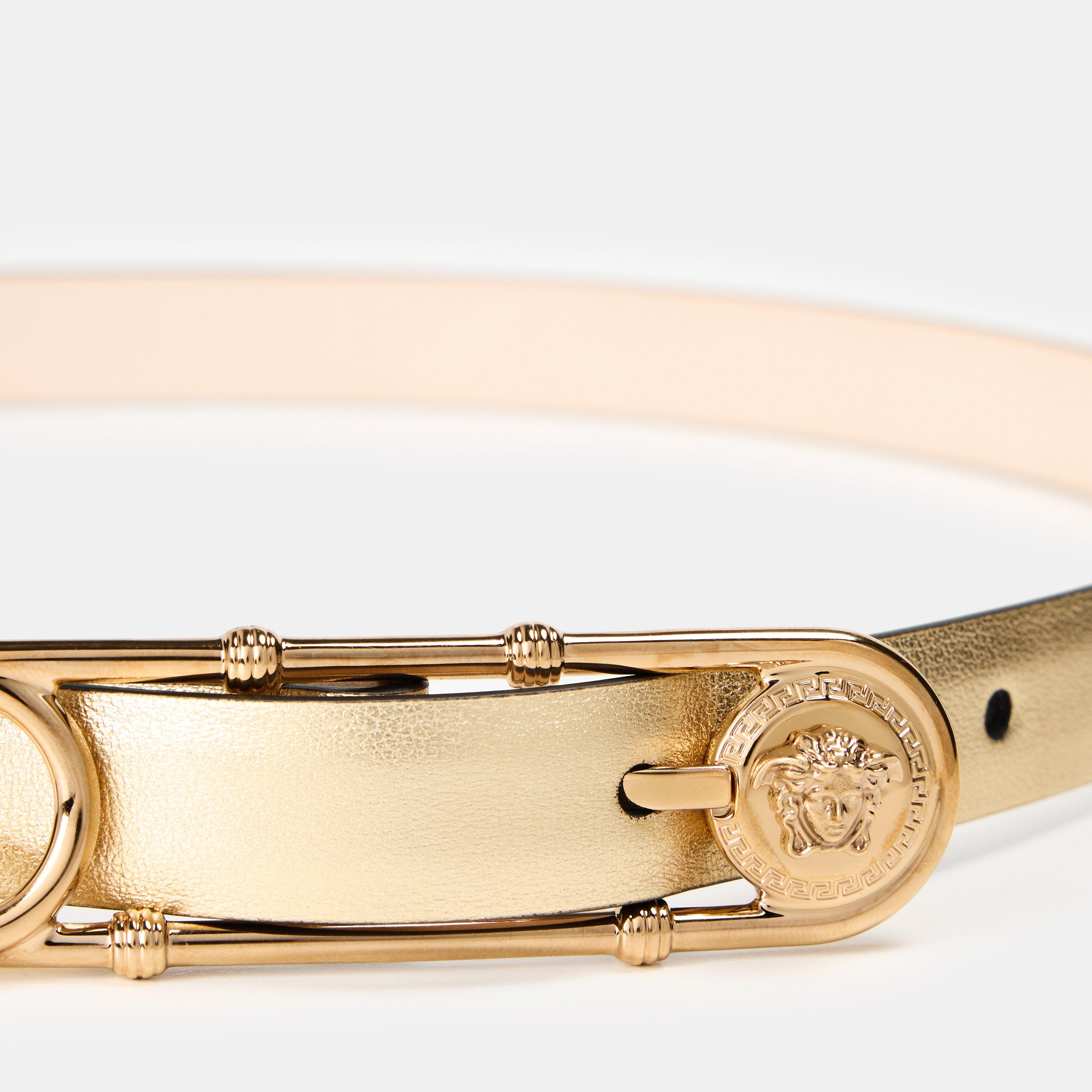 Gold - Versace - Women's Leather Belt - 4