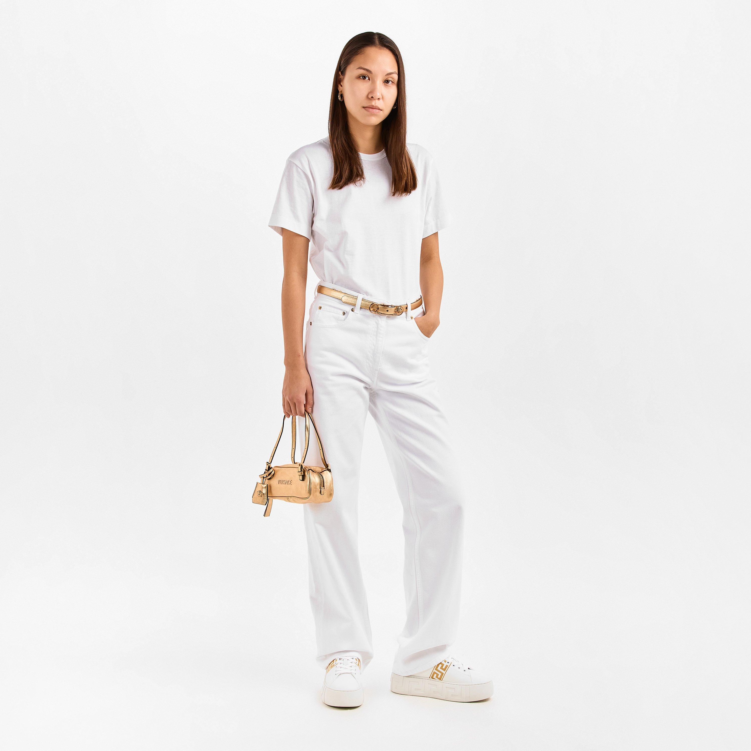 Gold - Versace - Women's Leather Belt - 5