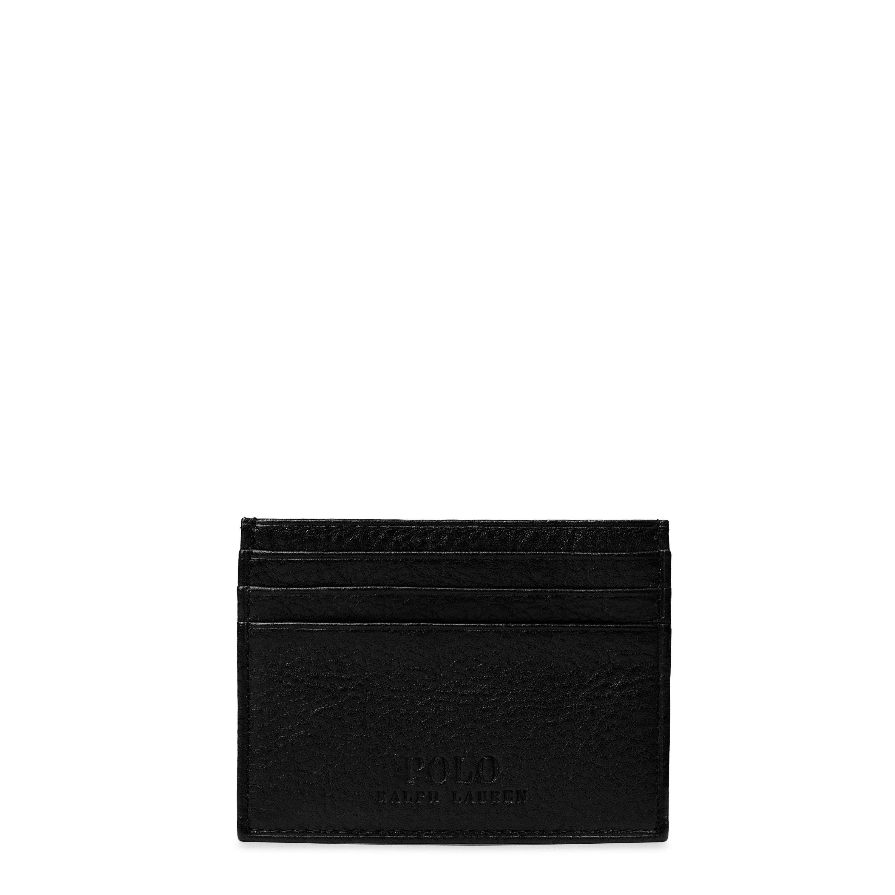 Black - Polo Ralph Lauren - Men's Leather Card Holder - 2