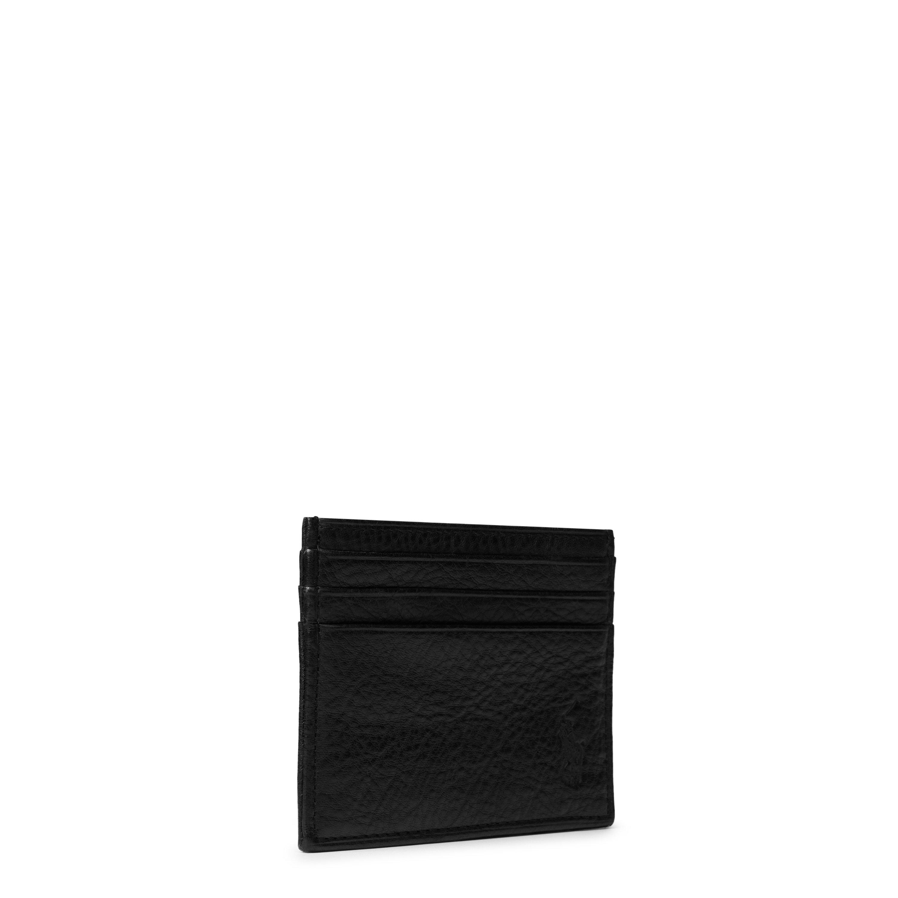 Black - Polo Ralph Lauren - Men's Leather Card Holder - 3