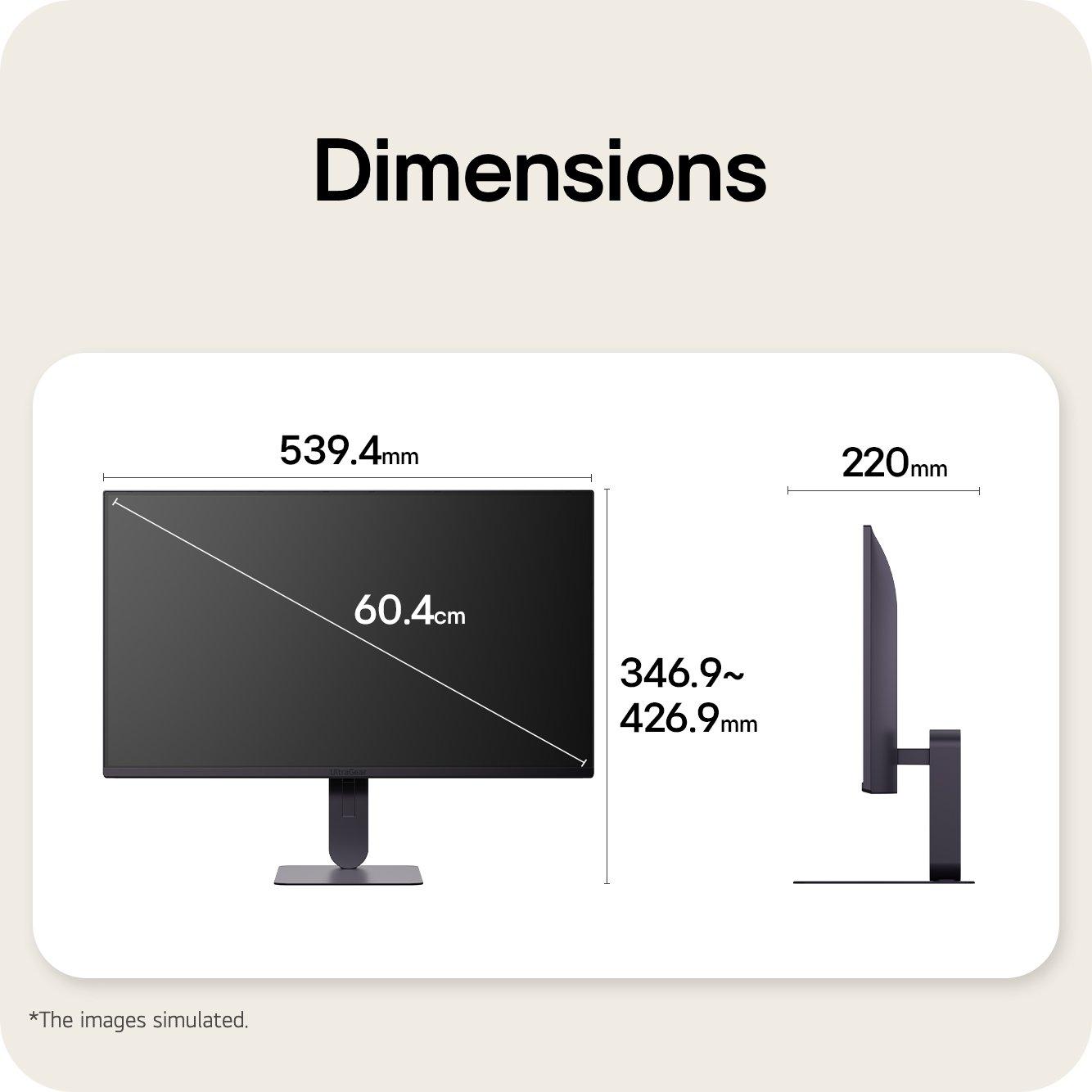 Black - LG - LG UltraGear G4 24G414B-B 24-inch Full HD 144Hz Gaming Monitor - 9