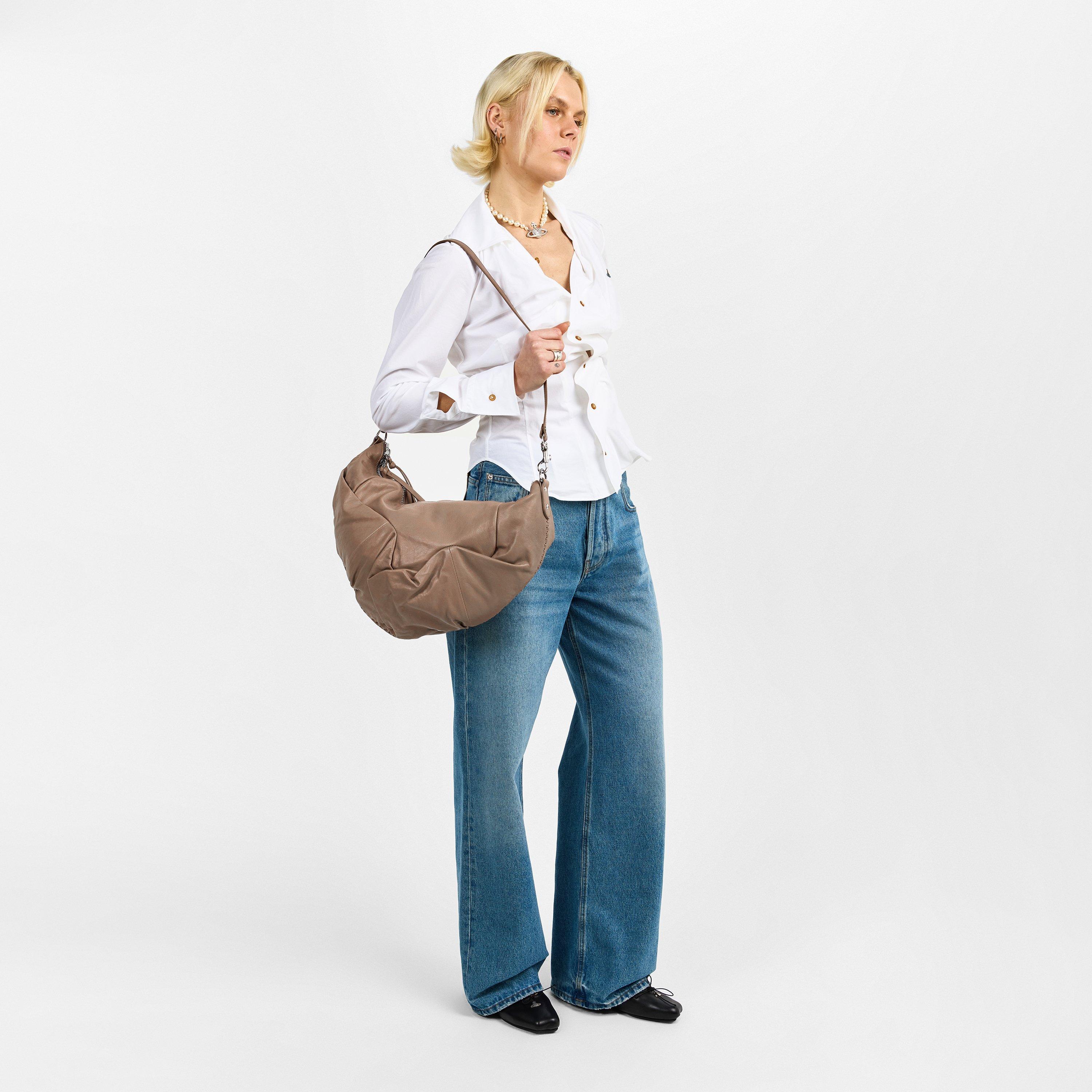 Grey - Vivienne Westwood - Women's Viv Agnes Medium Shoulder Bag - 6