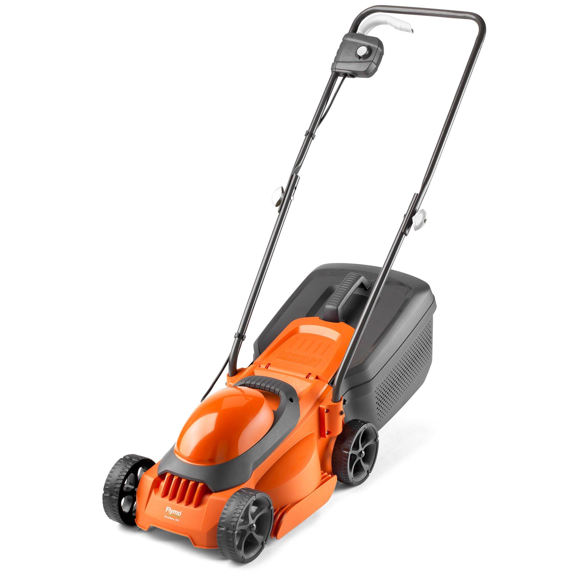 ORANGE - Flymo - SimpliMow 300 Electric Corded Rotary Lawnmower and Grass Trimmer Twin Pack - 4