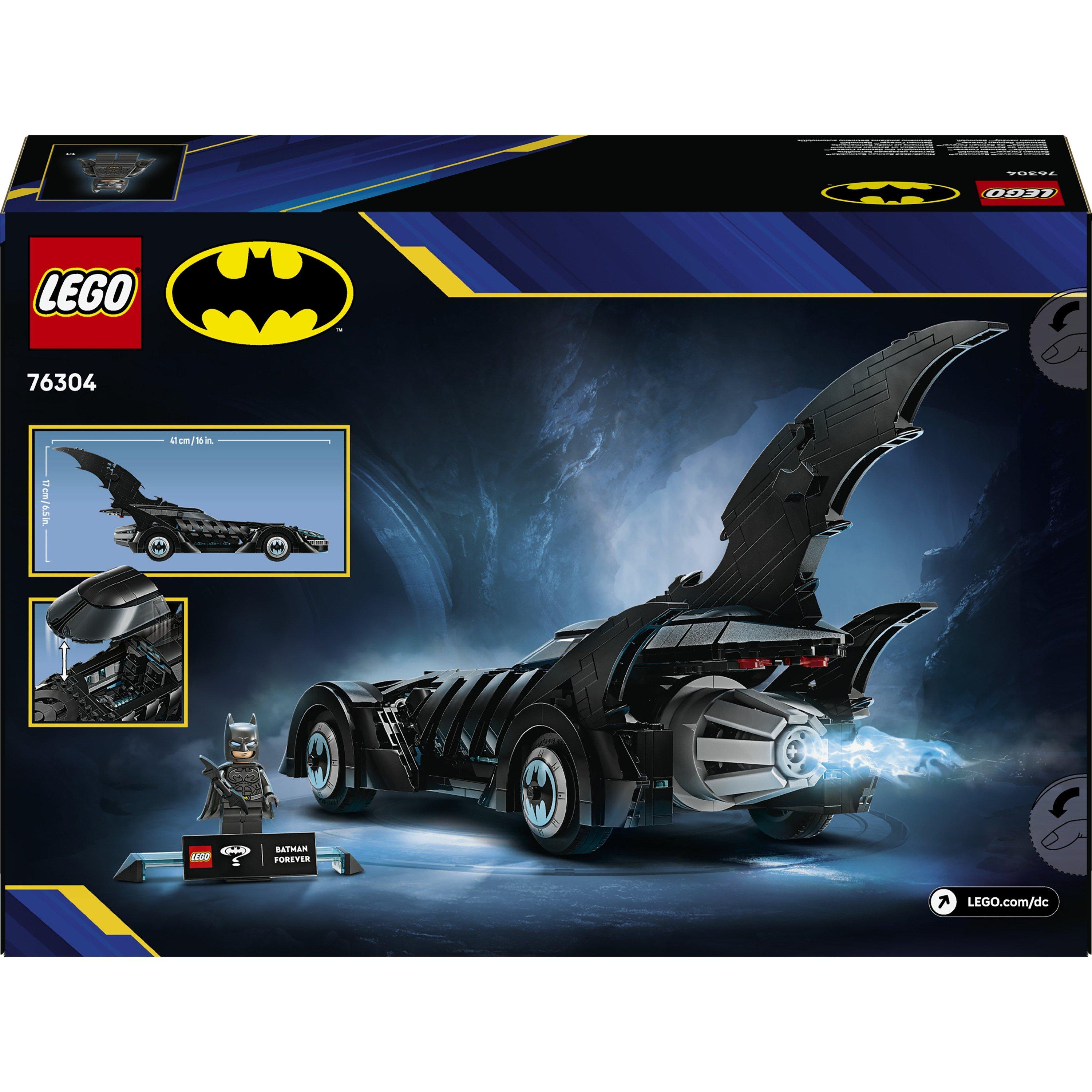 Batmobile - LEGO - LEGO® DC Batman™ 76304: Batman Forever™ Batmobile™ Super Hero™ Toy for Kids - 9