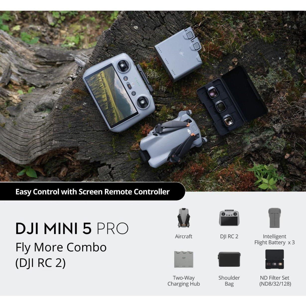 Black - DJI - Mini 5 Pro Fly More Combo (RC2) - 4