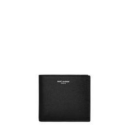 Saint Laurent East West Grained Leather Wallet