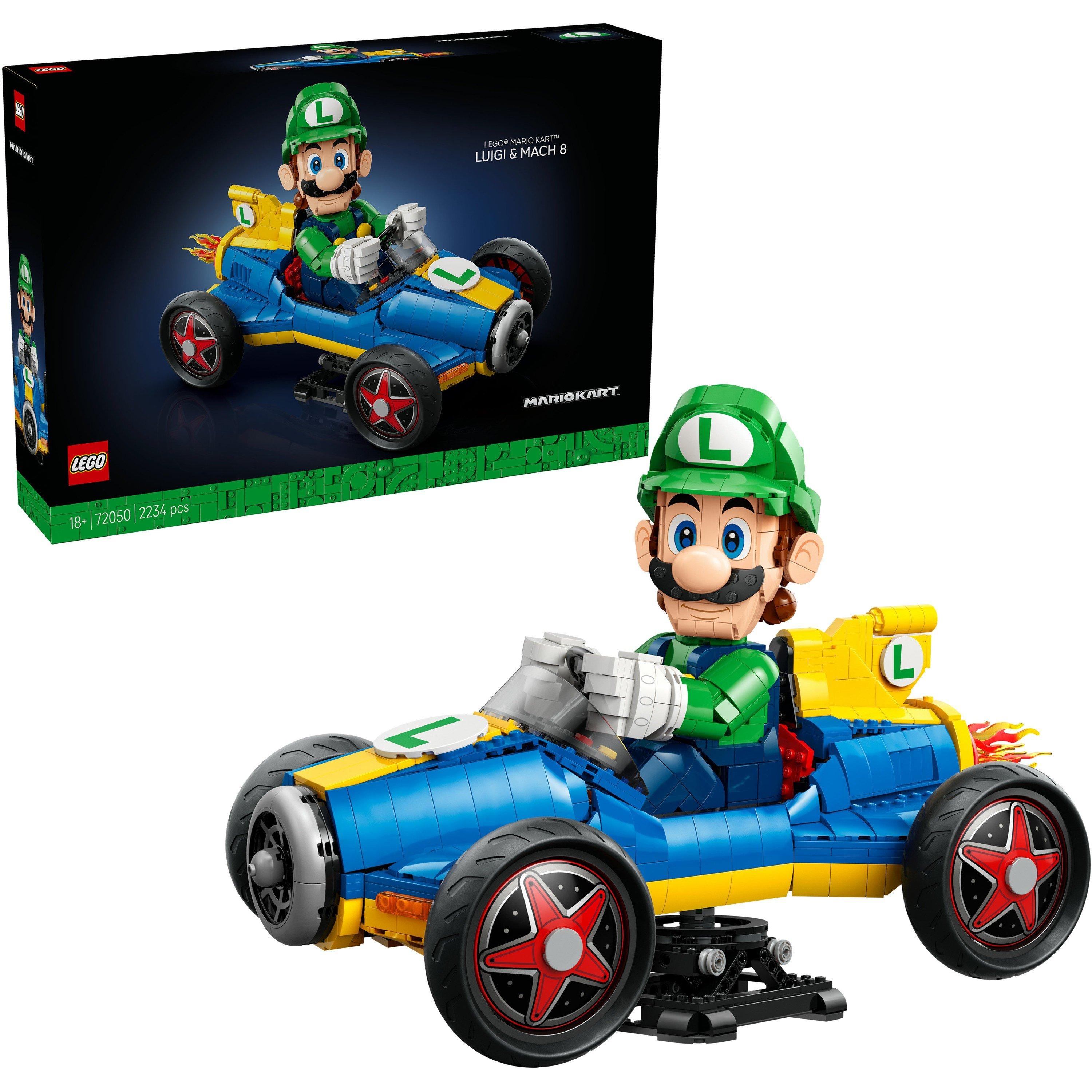 Luigi Kart - LEGO - Super Mario: Mario Kart – Luigi & Mach 8 Set 72050 - 1