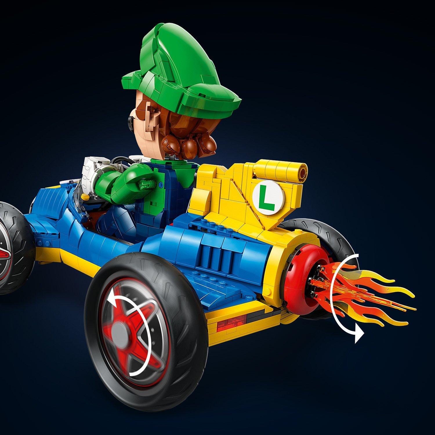 Luigi Kart - LEGO - Super Mario: Mario Kart – Luigi & Mach 8 Set 72050 - 12