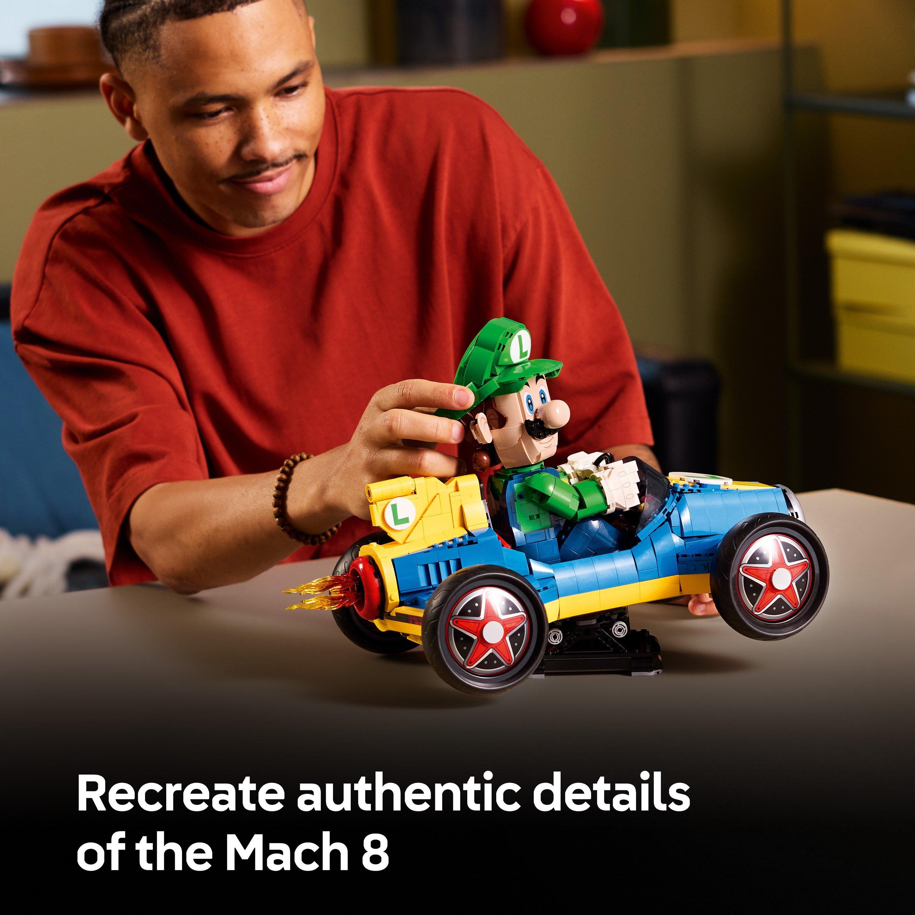 Luigi Kart - LEGO - Super Mario: Mario Kart – Luigi & Mach 8 Set 72050 - 4