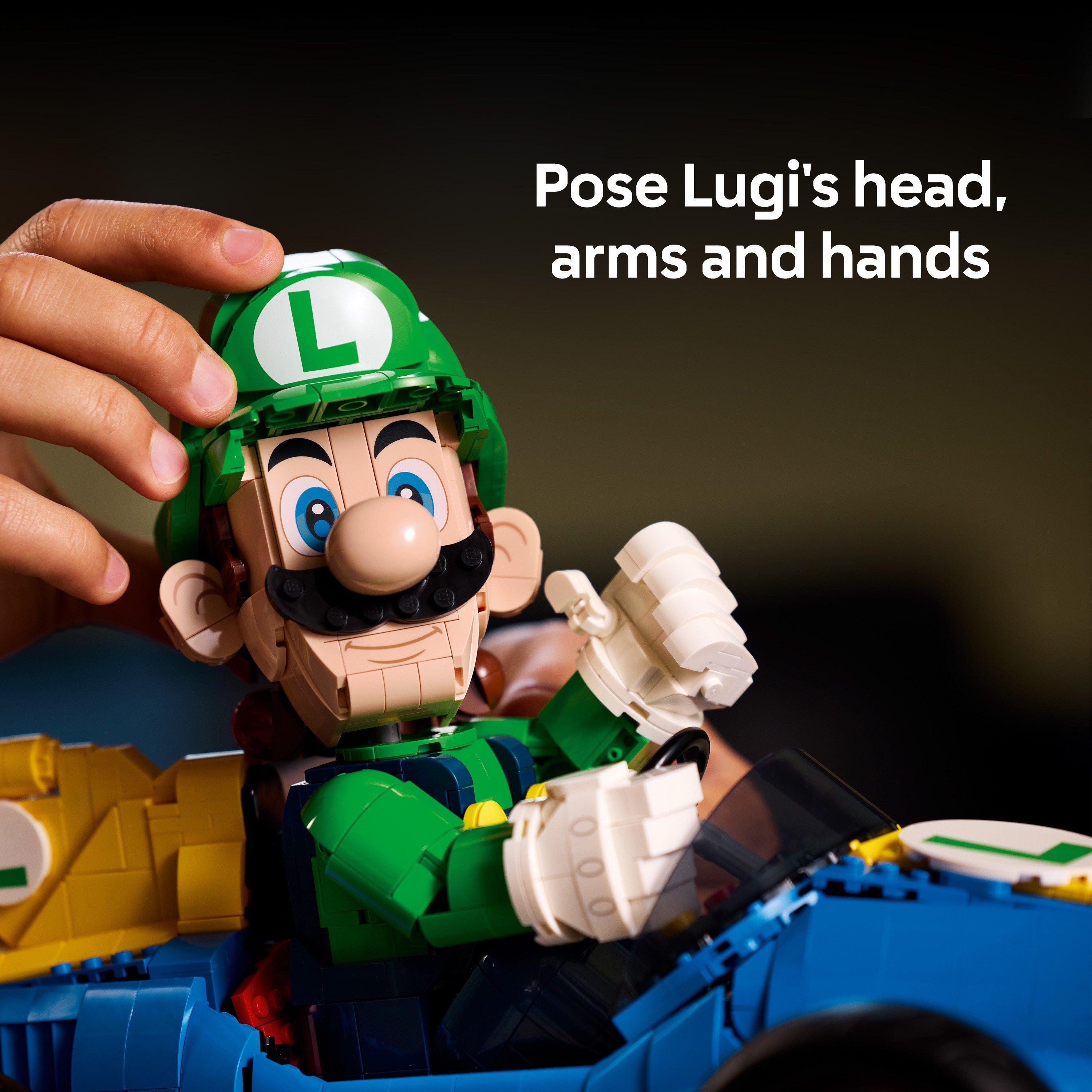 Luigi Kart - LEGO - Super Mario: Mario Kart – Luigi & Mach 8 Set 72050 - 5