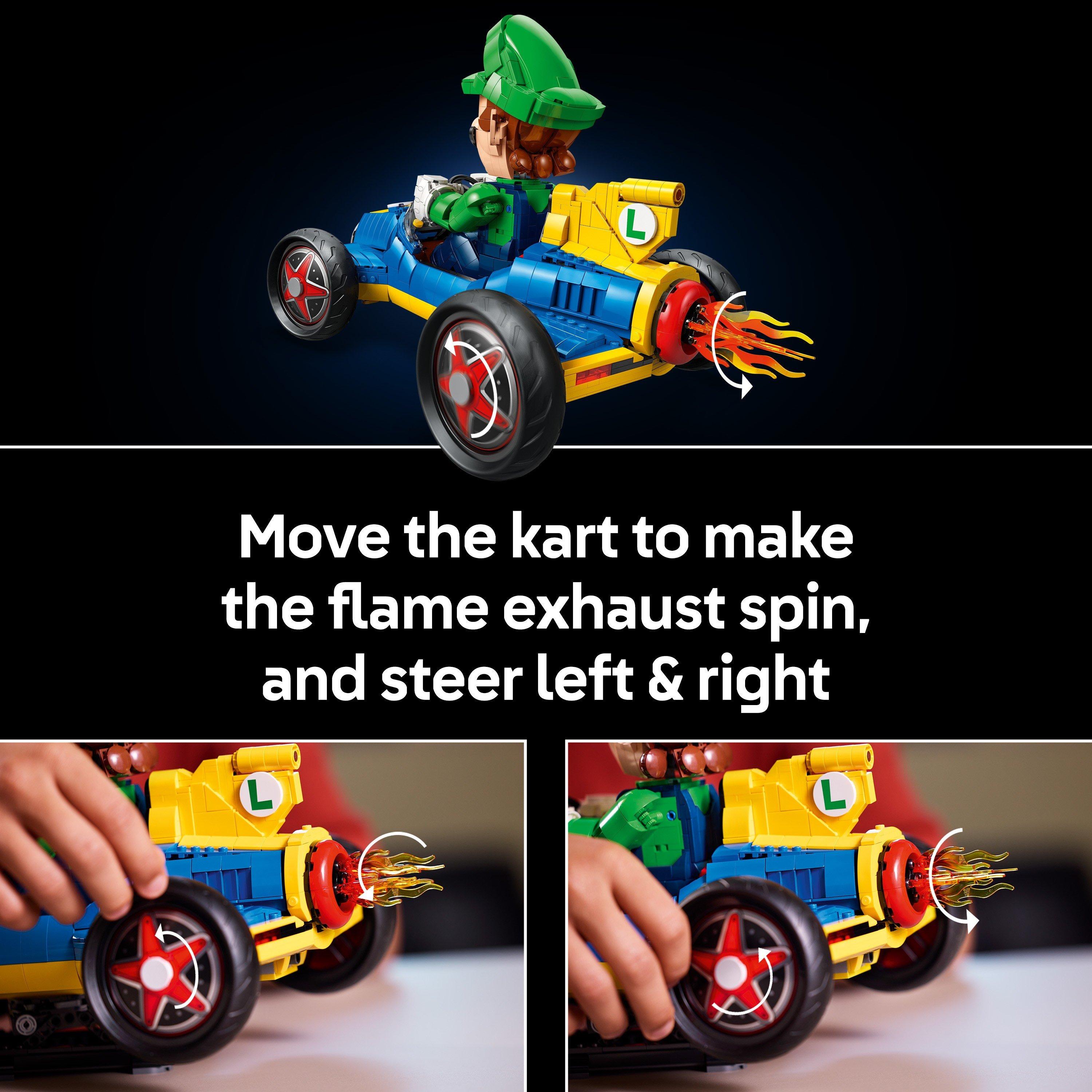Luigi Kart - LEGO - Super Mario: Mario Kart – Luigi & Mach 8 Set 72050 - 6