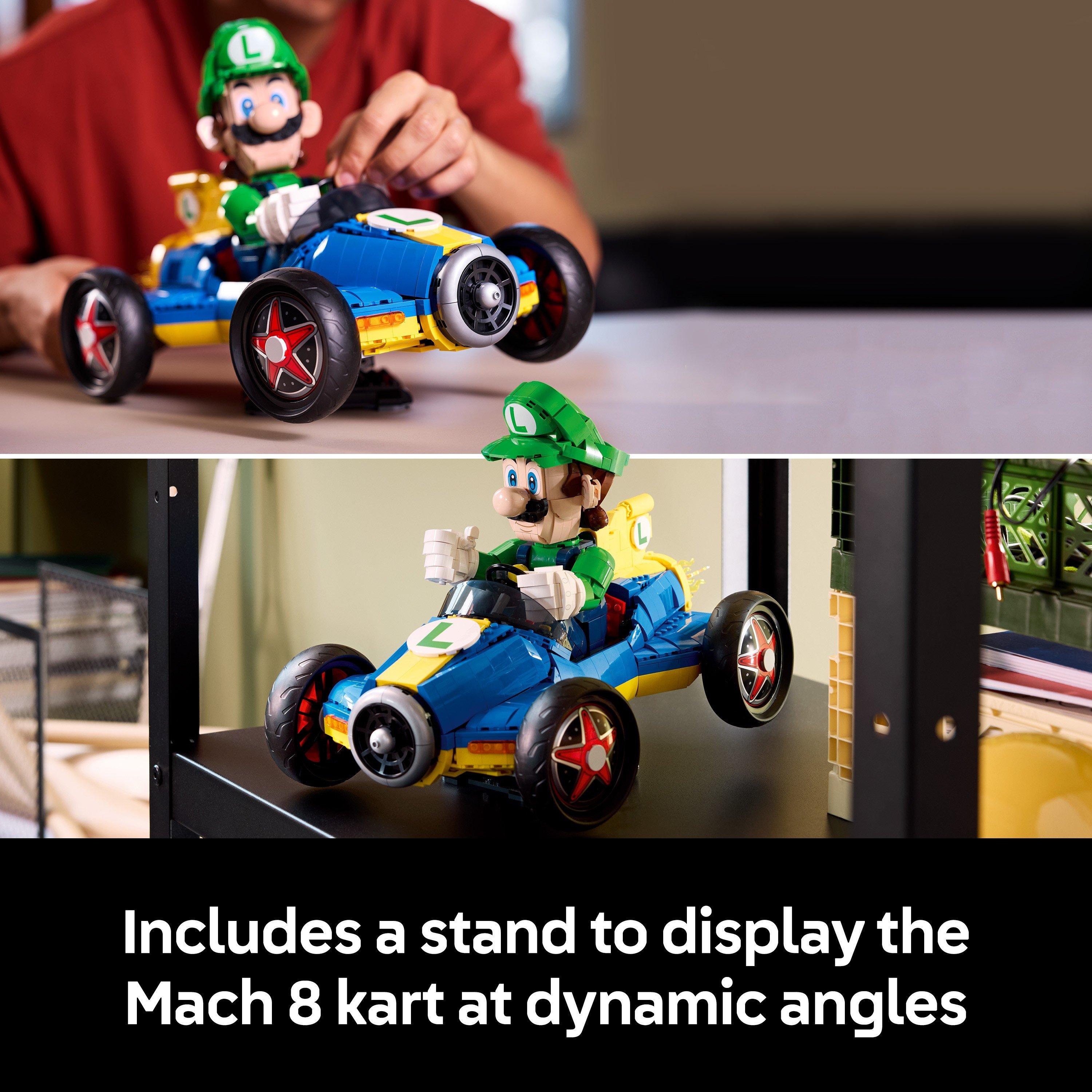 Luigi Kart - LEGO - Super Mario: Mario Kart – Luigi & Mach 8 Set 72050 - 7