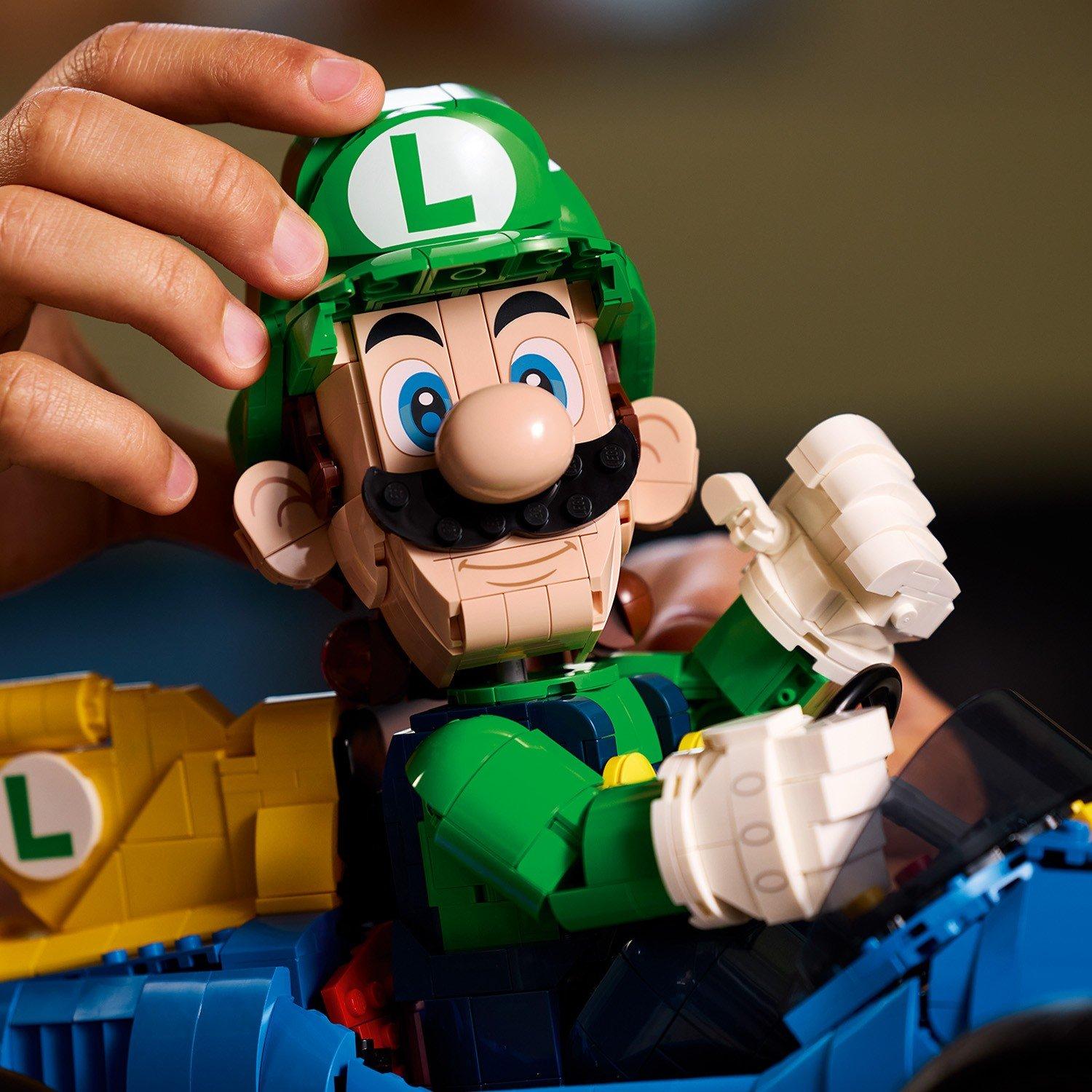 Luigi Kart - LEGO - Super Mario: Mario Kart – Luigi & Mach 8 Set 72050 - 10