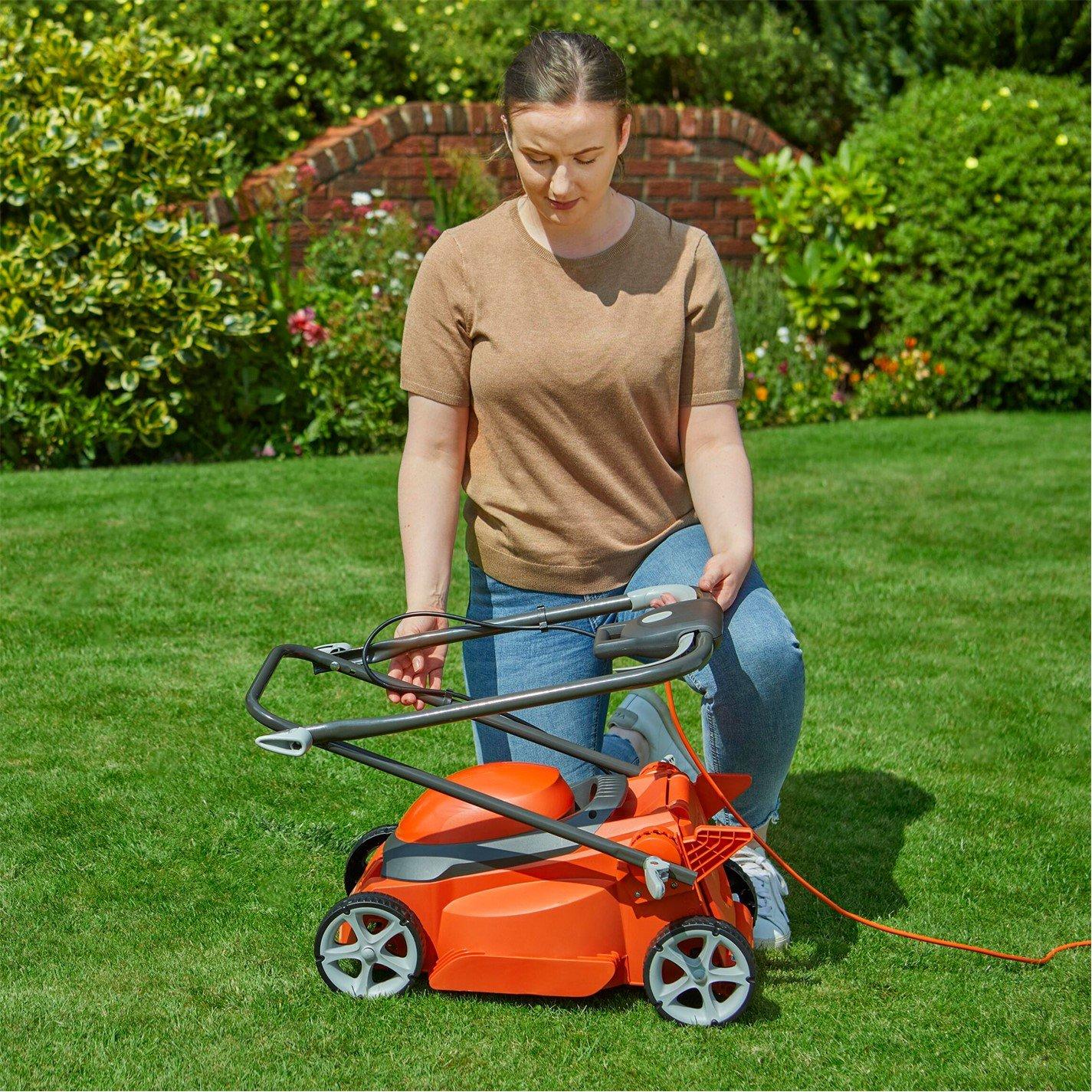 ORANGE - Flymo - EasiStore 300R Electric Corded Rotary Lawnmower - 7